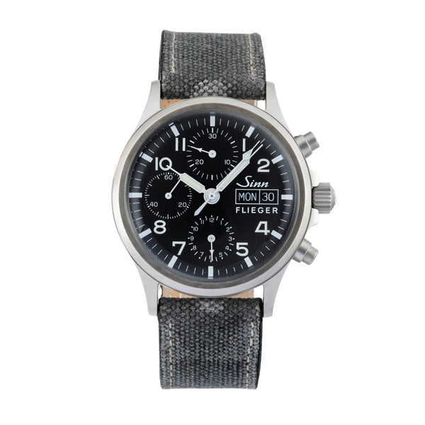 Sinn 356 chronographe acier automatique montre pour hommes 356.020 LP: 2100EUR  [2602356]