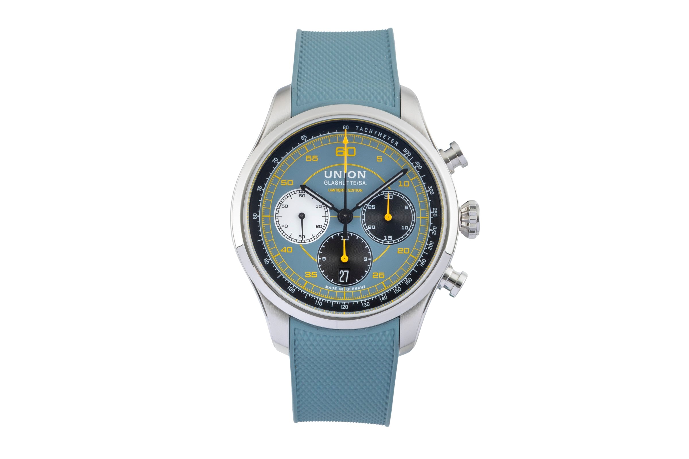 Union Glashütte Belisar cronografo acciaio automatismo orologio da uomo D009.427.17.042.09 Limited  [2602360]