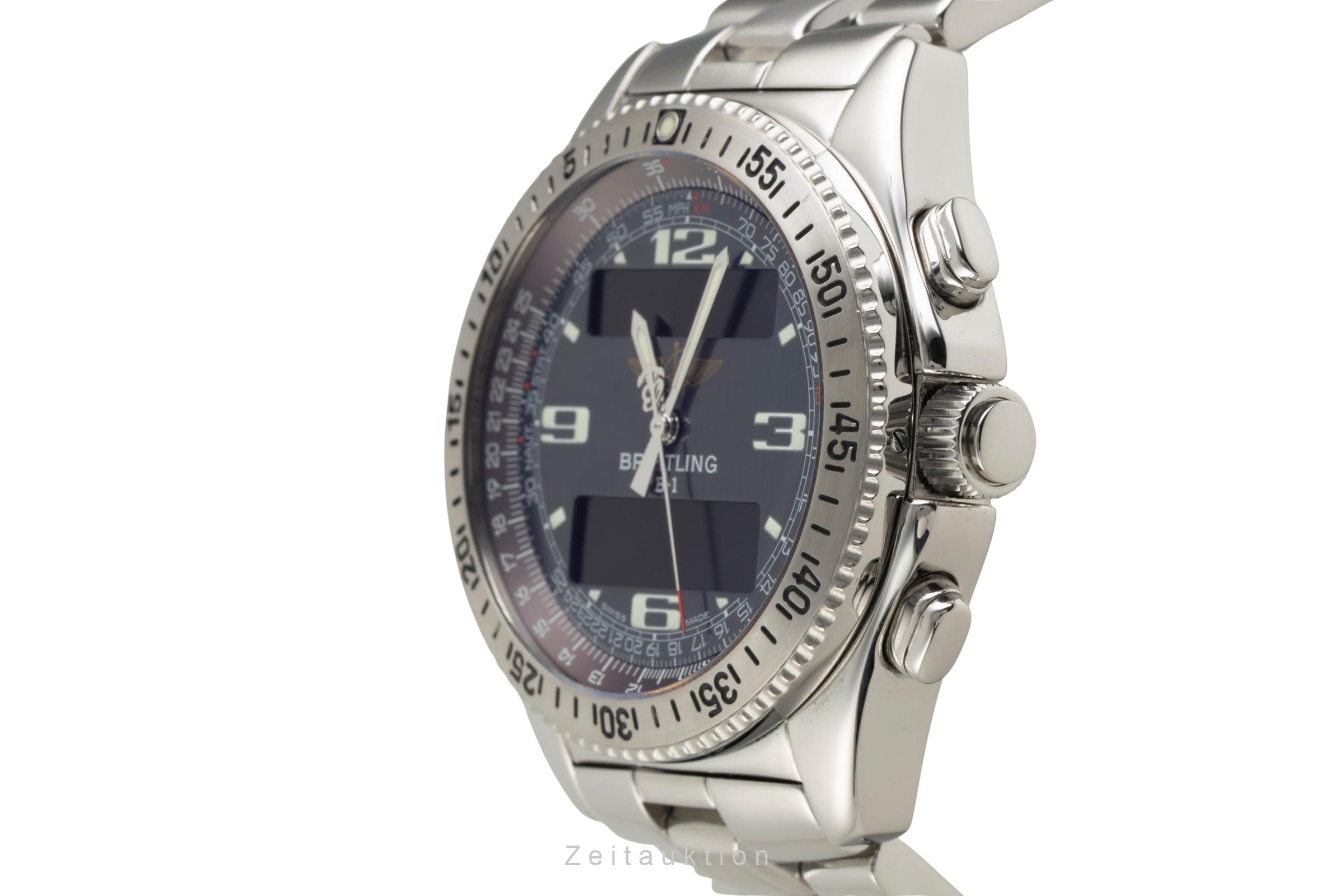 Breitling B1 cronografo acciaio quarzo orologio da uomo A68362  [2602361]