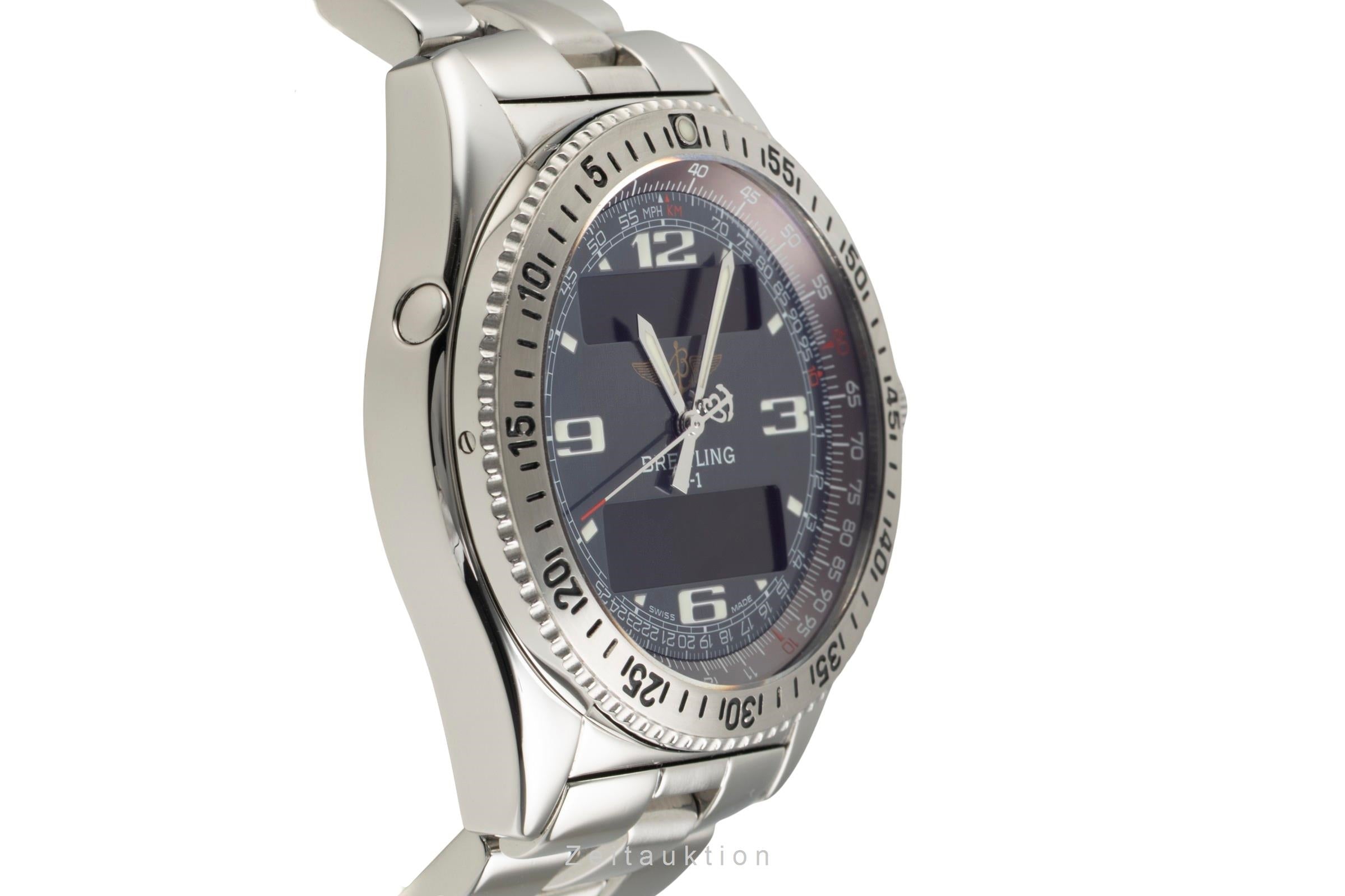 Breitling B1 cronografo acciaio quarzo orologio da uomo A68362  [2602361]