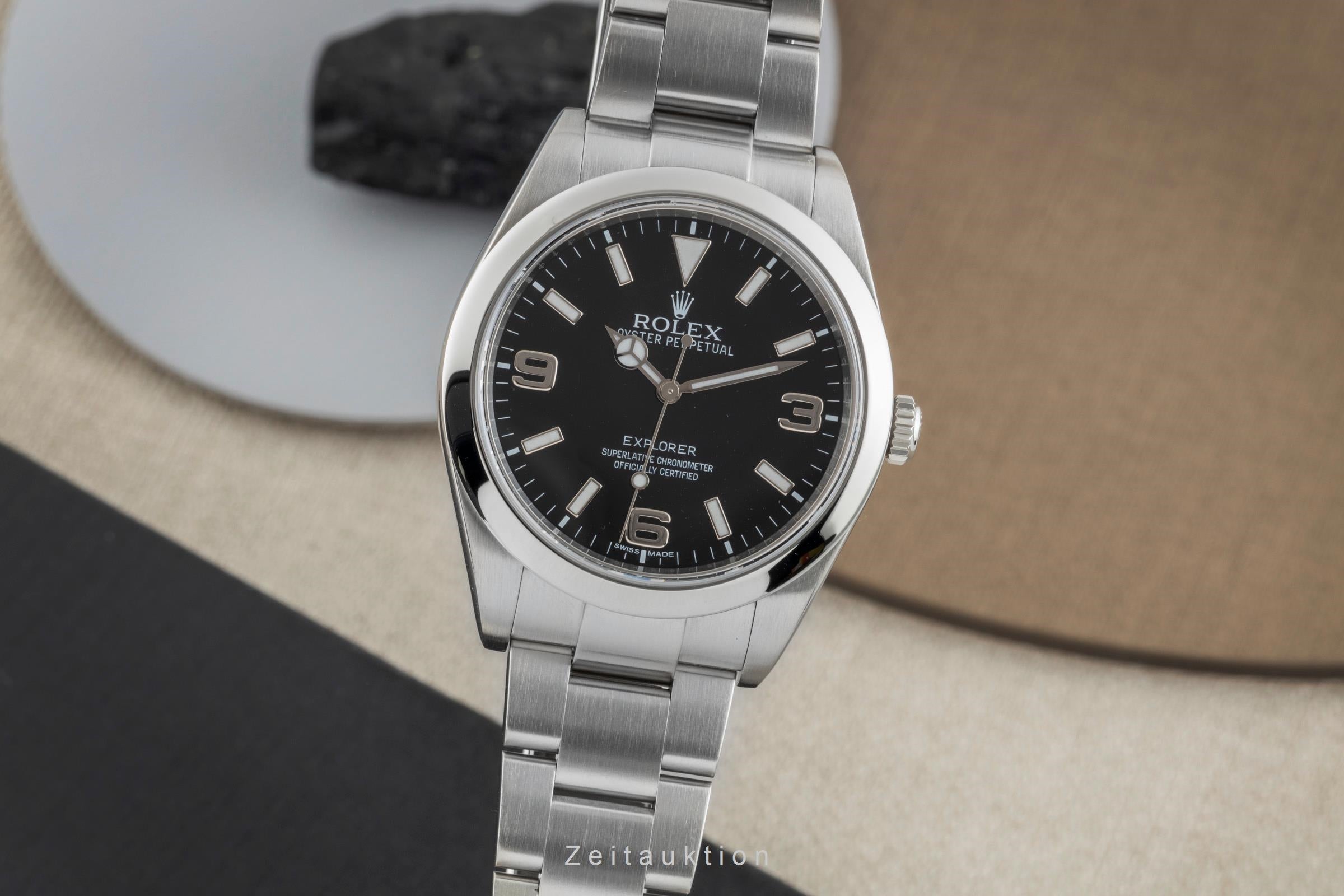 Rolex Explorer steel automatic men's watch 214270  [2602362]