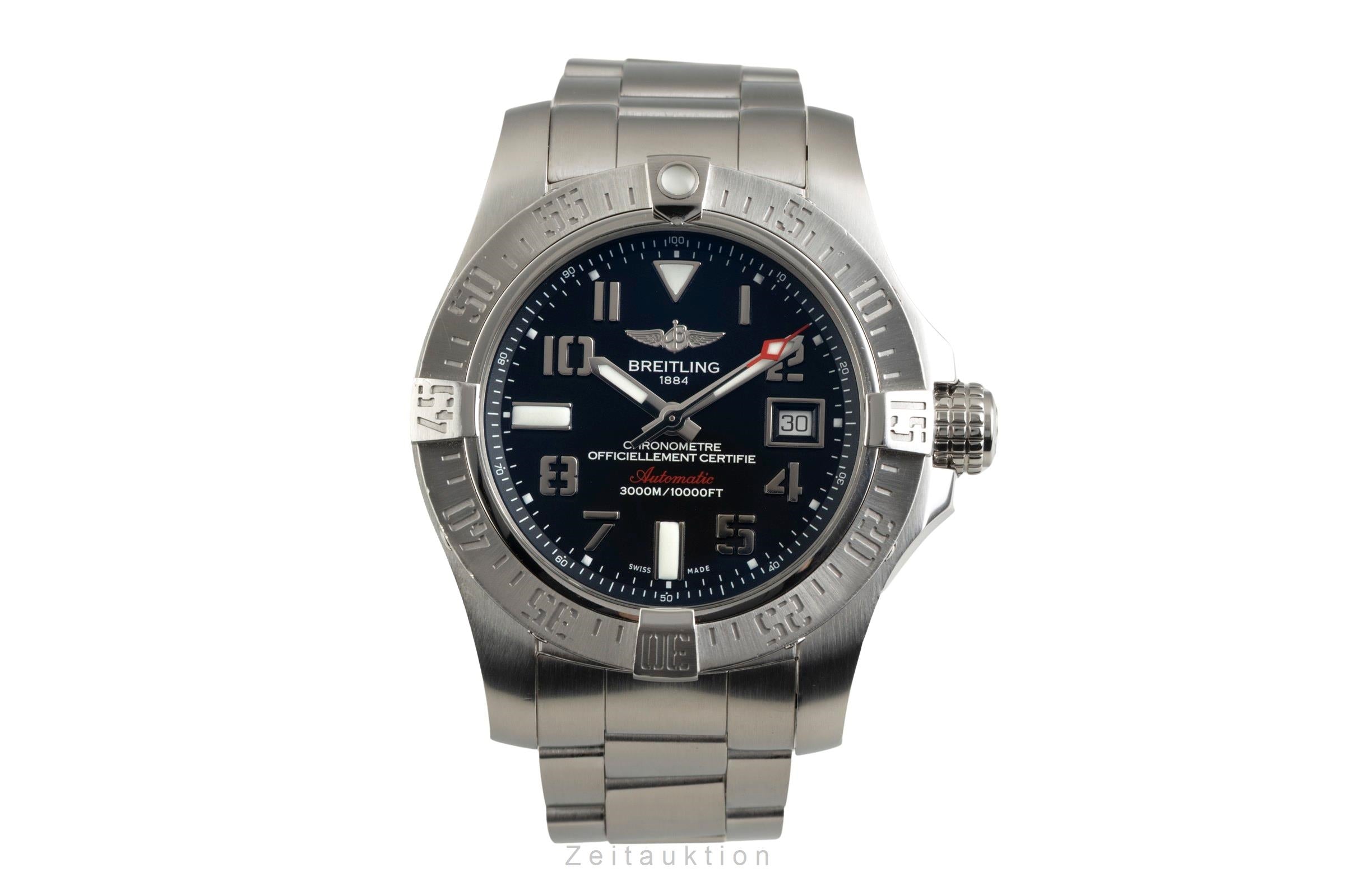 Breitling Avenger II Seawolf acier automatique montre pour hommes A1733110/BC31  [2602363]