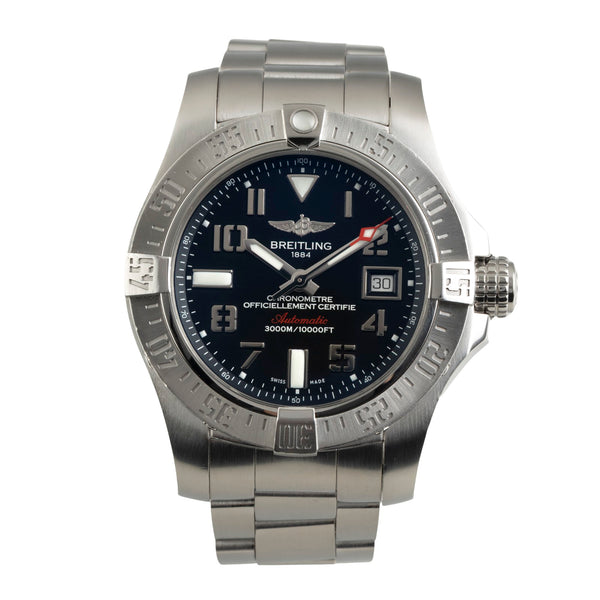 Breitling Avenger II Seawolf acier automatique montre pour hommes A1733110/BC31  [2602363]