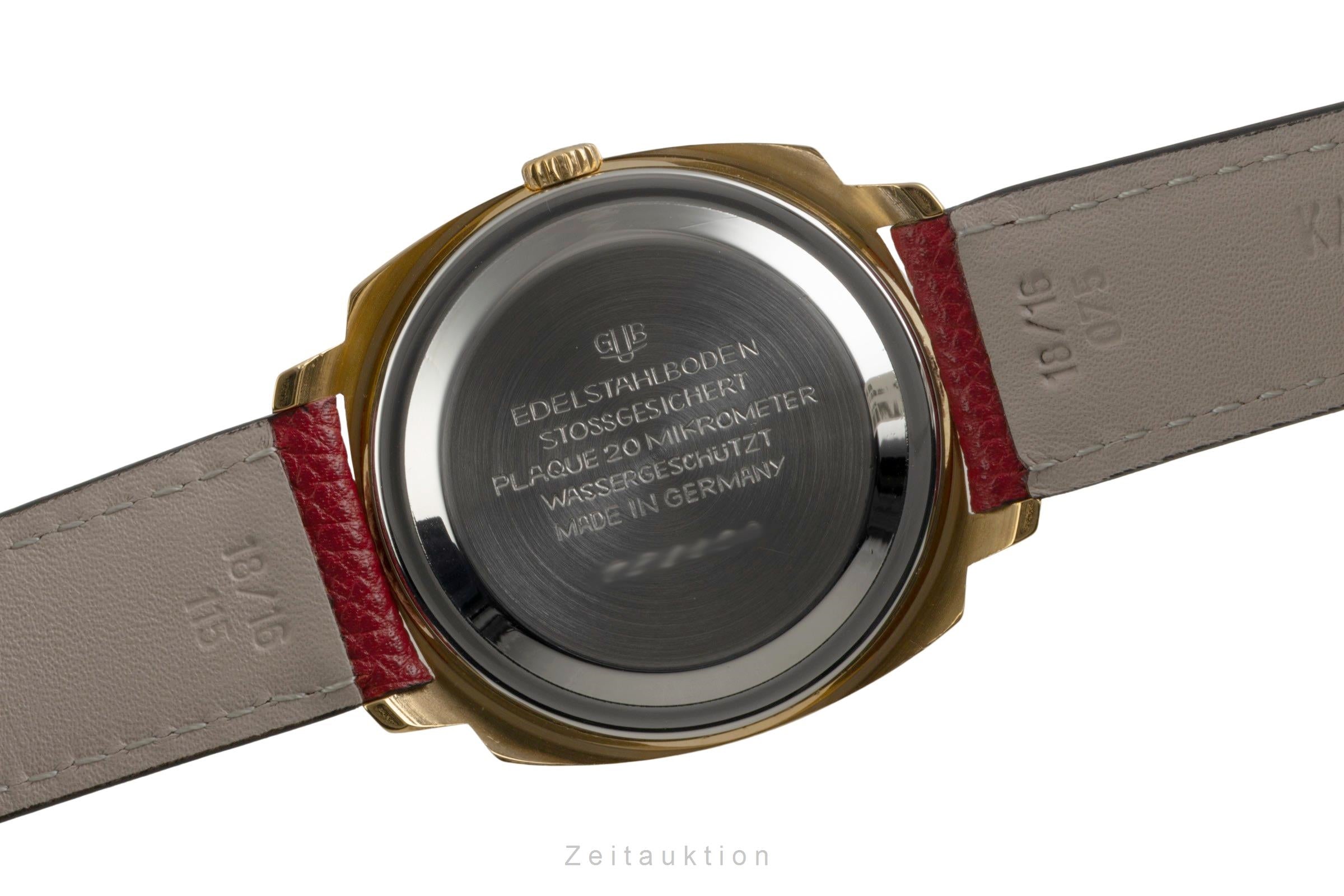 Glashütte Spezimatic latón bañado en oro automático reloj para caballeros Vintage  [2602370]