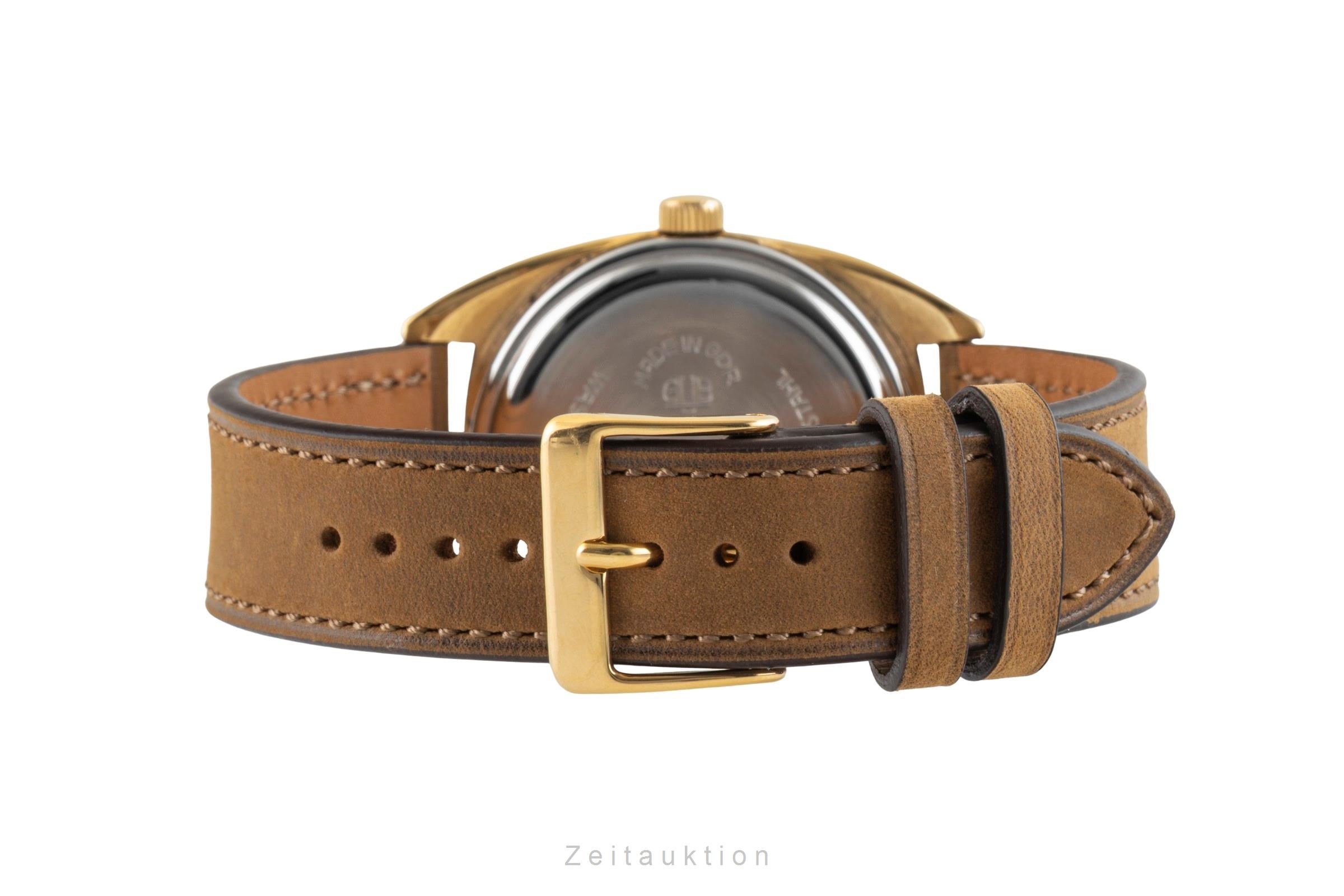 Glashütte Spezimatic latón bañado en oro automático reloj para caballeros Vintage  [2602371]