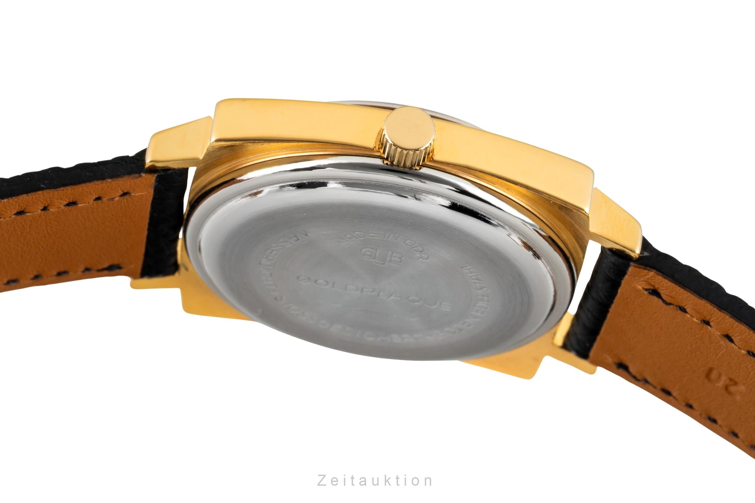 Glashütte Spezimatic latón bañado en oro automático reloj para caballeros Vintage  [2602373]