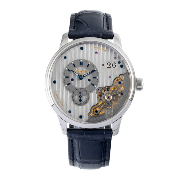 Glashütte PanoMaticInverse acier automatique montre pour hommes 1-91-02-02-02-30 LP: 15100EUR  [2602374]