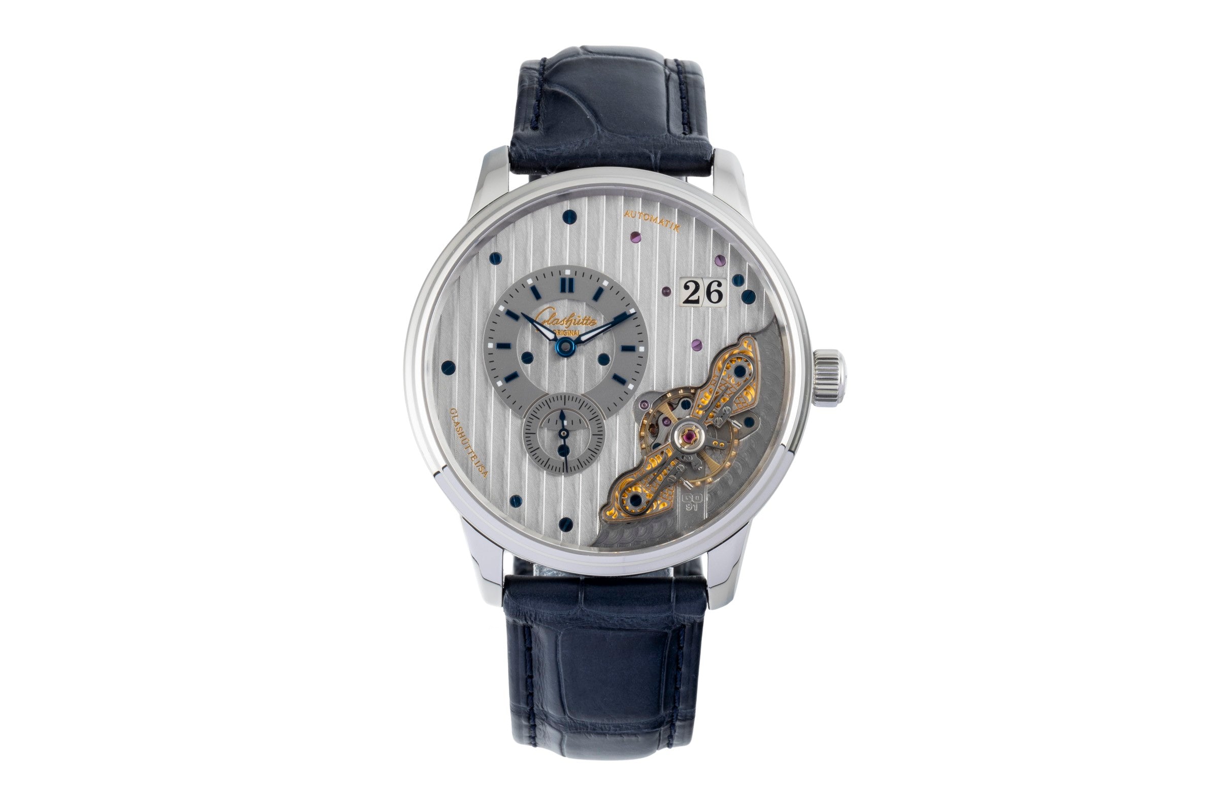 Glashütte PanoMaticInverse acier automatique montre pour hommes 1-91-02-02-02-30 LP: 15100EUR  [2602374]