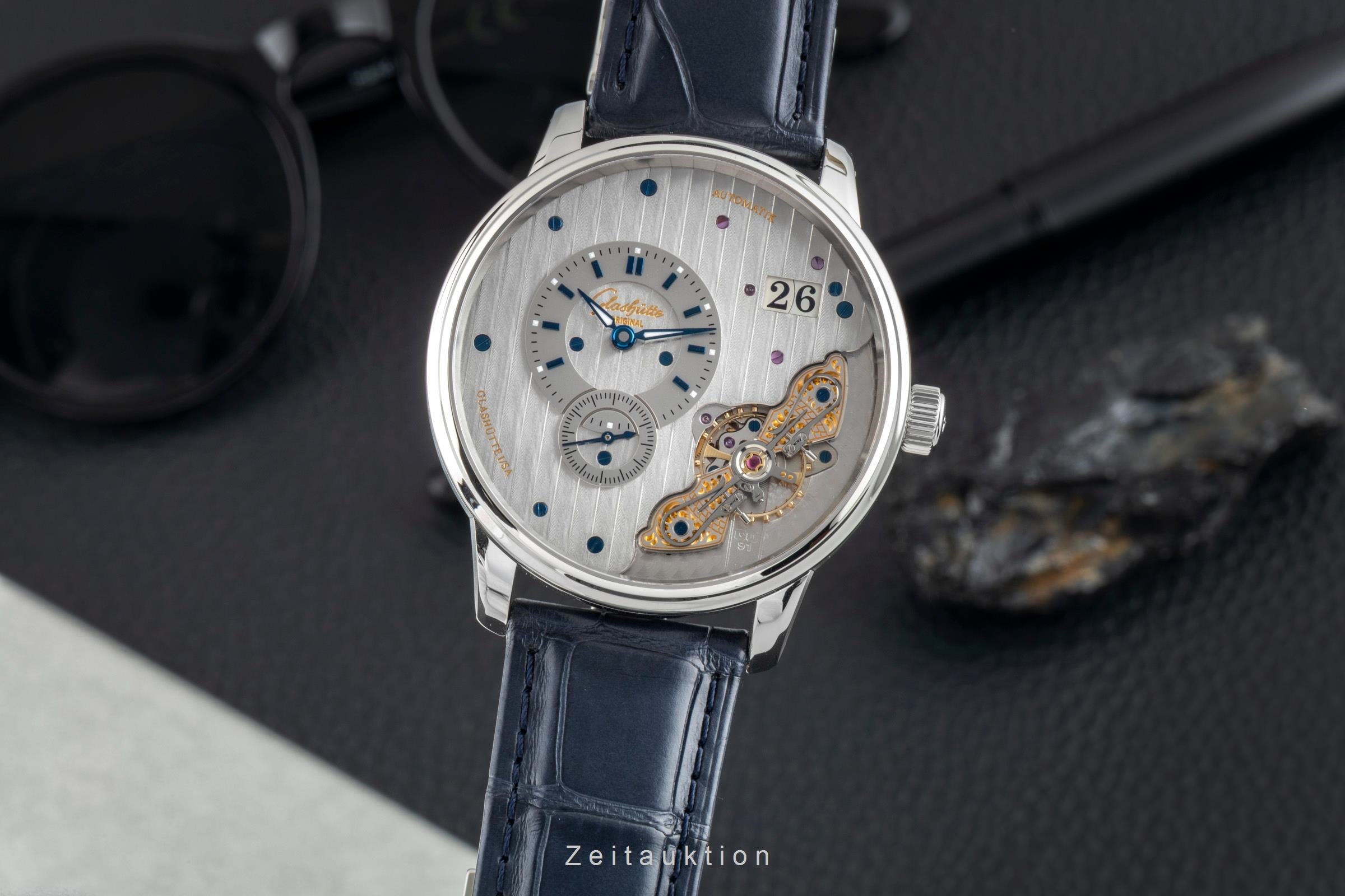 Glashütte PanoMaticInverse acier automatique montre pour hommes 1-91-02-02-02-30 LP: 15100EUR  [2602374]