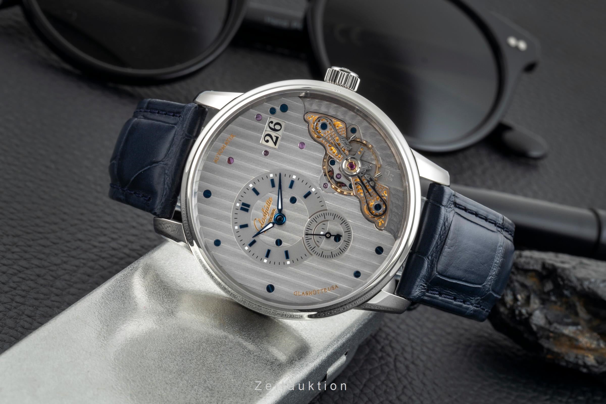 Glashütte PanoMaticInverse acier automatique montre pour hommes 1-91-02-02-02-30 LP: 15100EUR  [2602374]