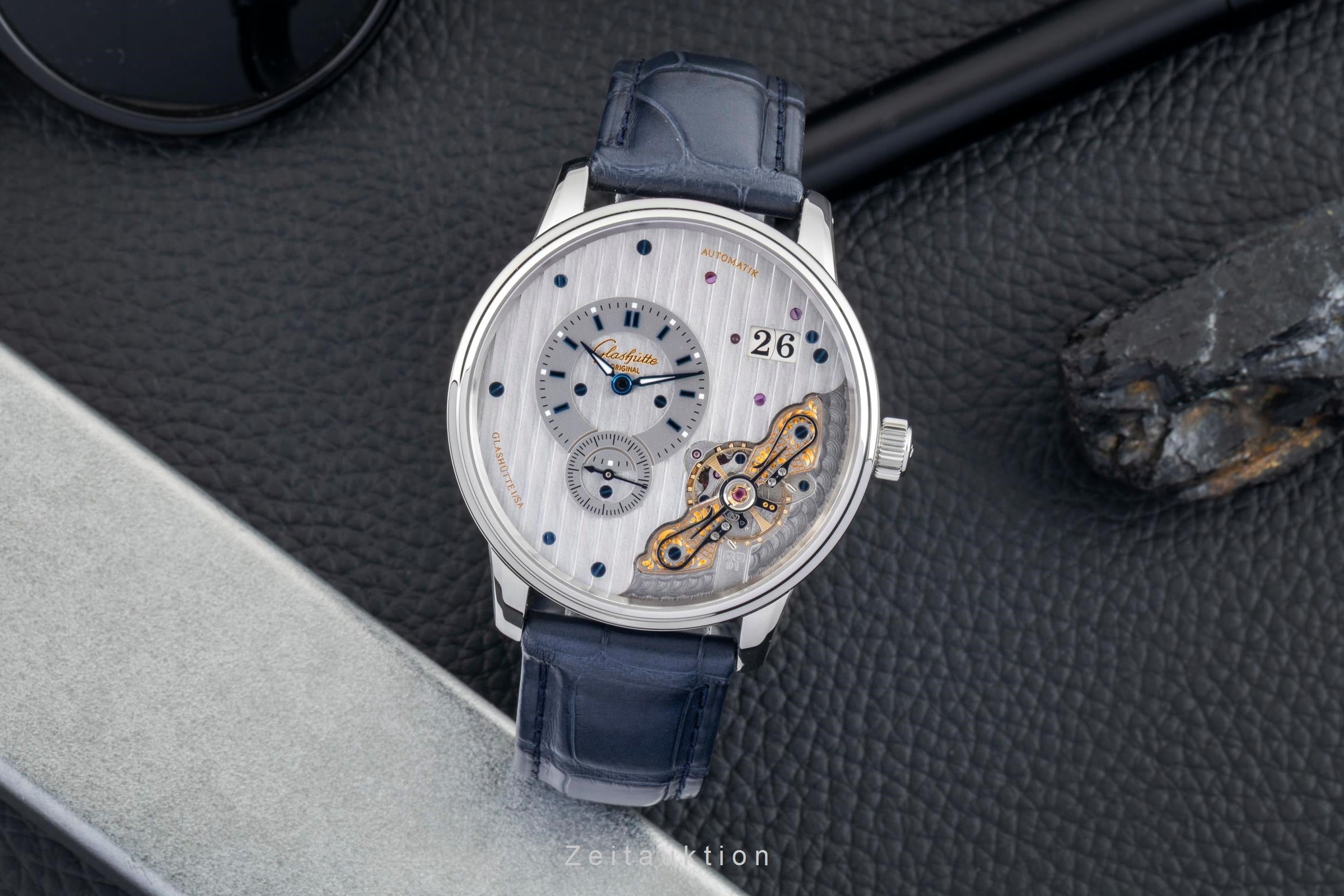 Glashütte PanoMaticInverse acier automatique montre pour hommes 1-91-02-02-02-30 LP: 15100EUR  [2602374]