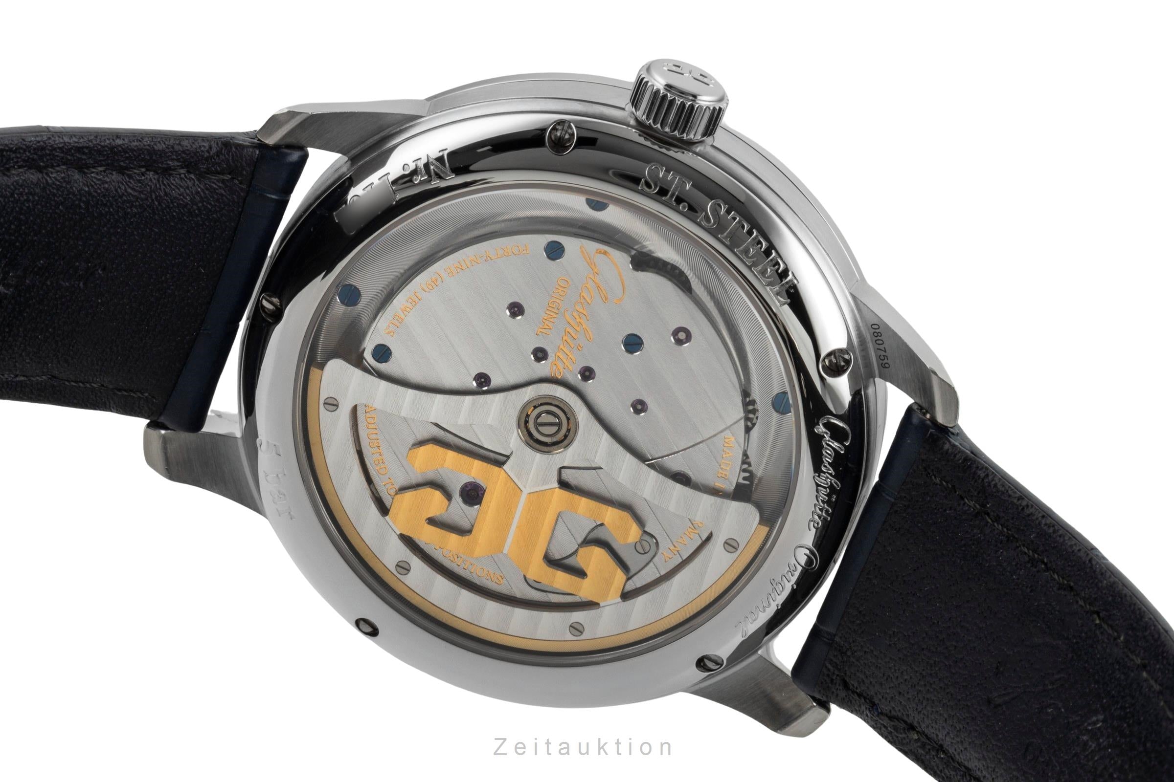 Glashütte PanoMaticInverse acier automatique montre pour hommes 1-91-02-02-02-30 LP: 15100EUR  [2602374]
