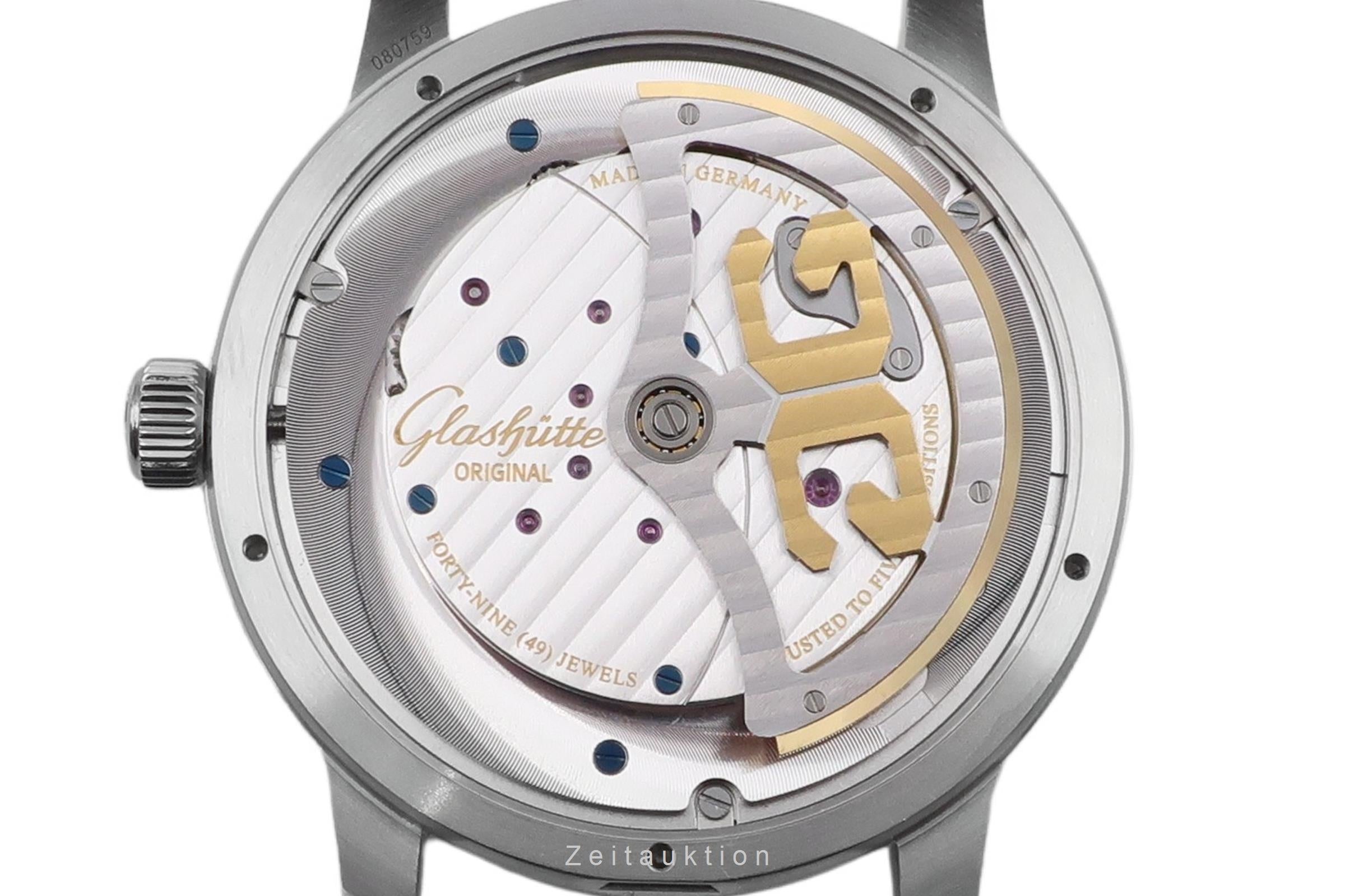 Glashütte PanoMaticInverse acier automatique montre pour hommes 1-91-02-02-02-30 LP: 15100EUR  [2602374]