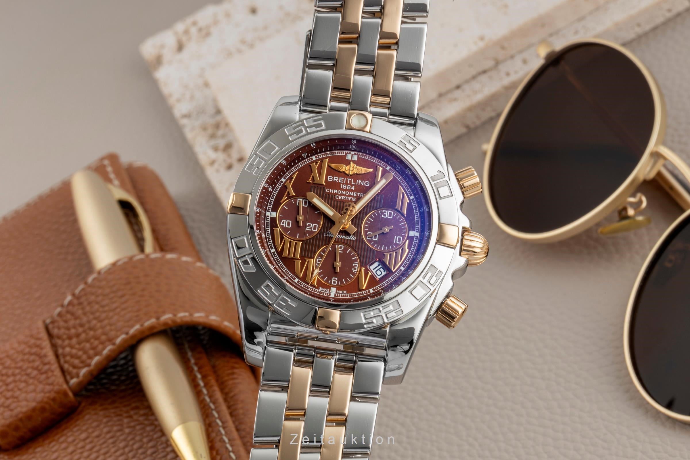 Breitling Chronomat 44 Chronograph Stahl / Rosegold Automatik Ref IB0110-091  [2602375]