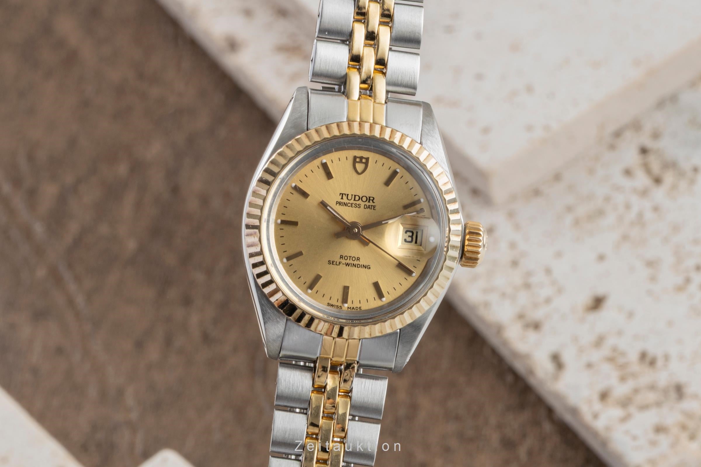 Tudor Princess Date acier / or  automatique montre pour femmes 92413  [2602377]