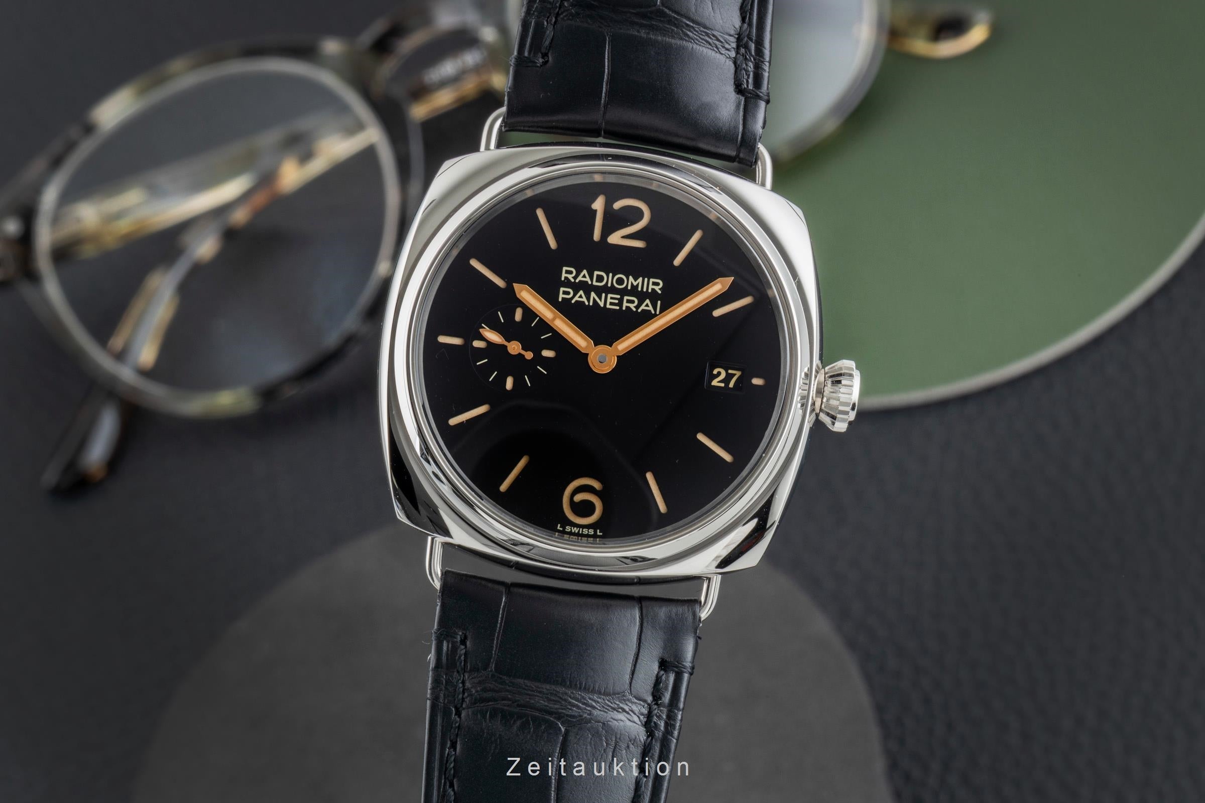 Panerai Radiomir acero automático reloj para caballeros PAM01572 LP: 6300EUR  [2602379]