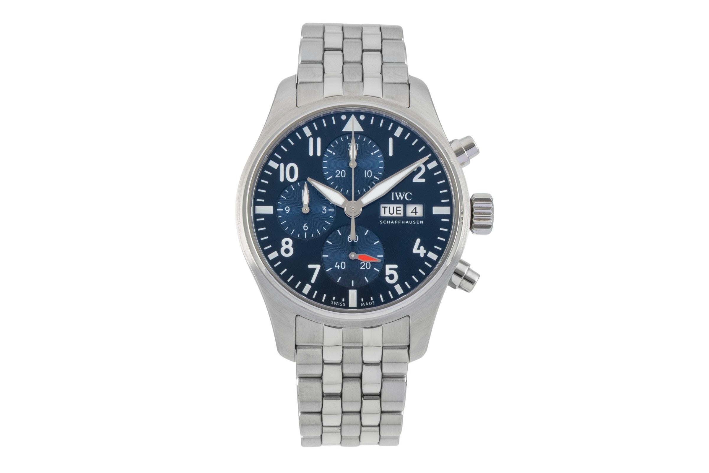 IWC Fliegerchronograph cronografo acciaio automatismo orologio da uomo IW388102 LP: 8600EUR  [2602381]