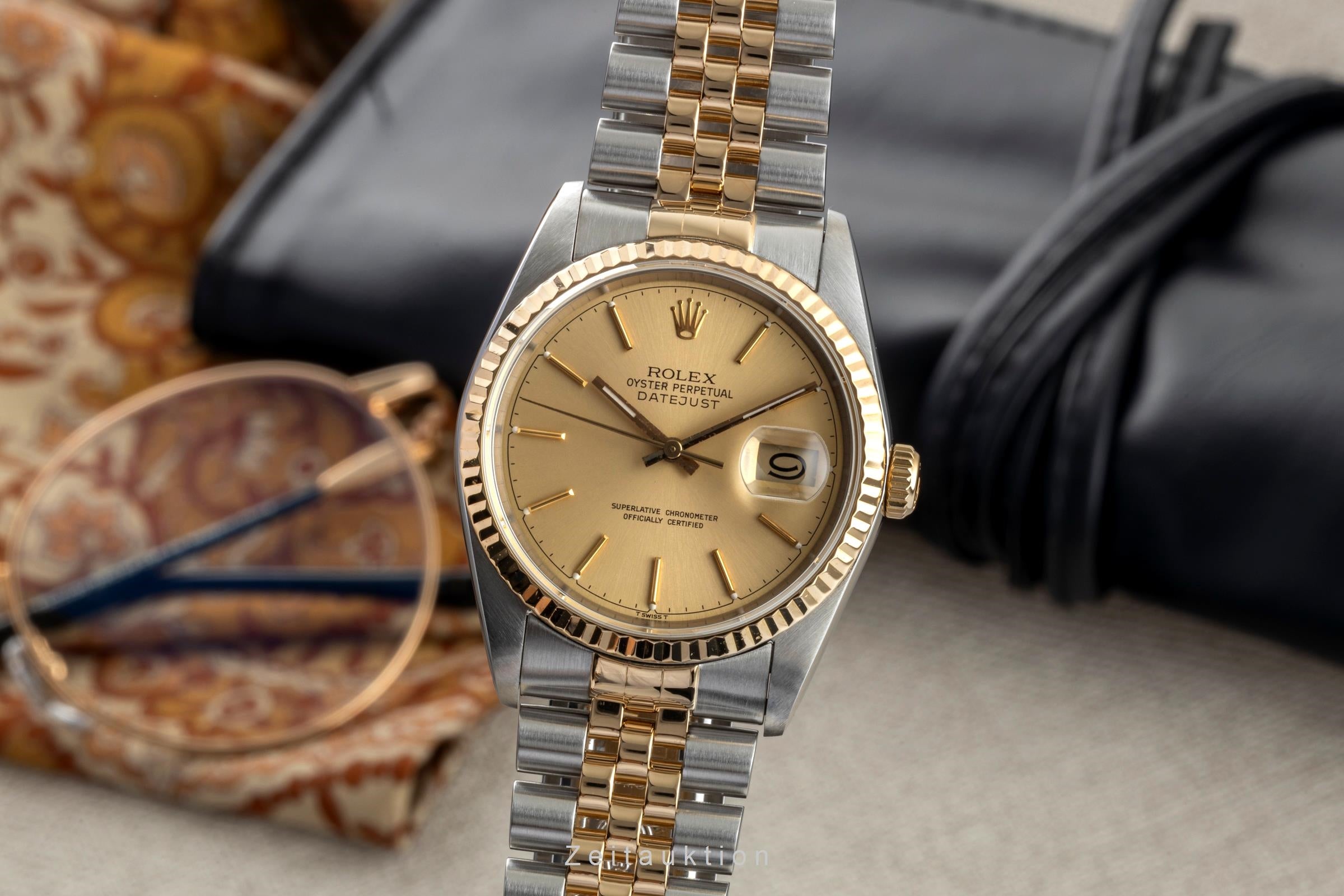 Rolex Datejust acciaio / oro automatismo orologio da uomo 16233  [2602383]