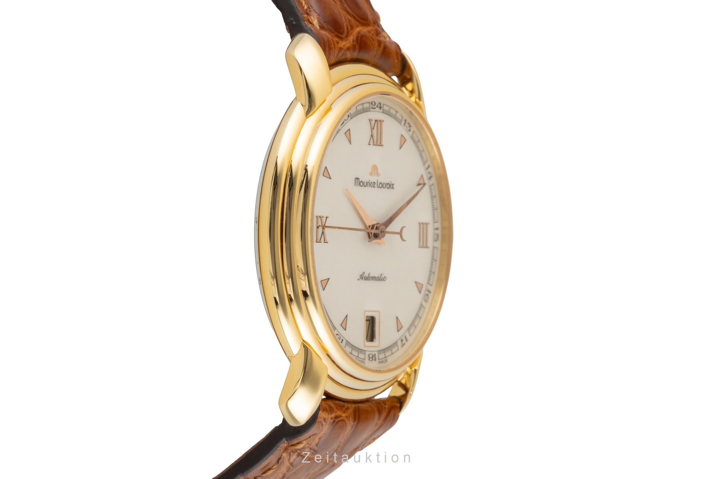 Maurice Lacroix Les Classiques latón bañado en oro automático reloj para caballeros 23293  [2602385]