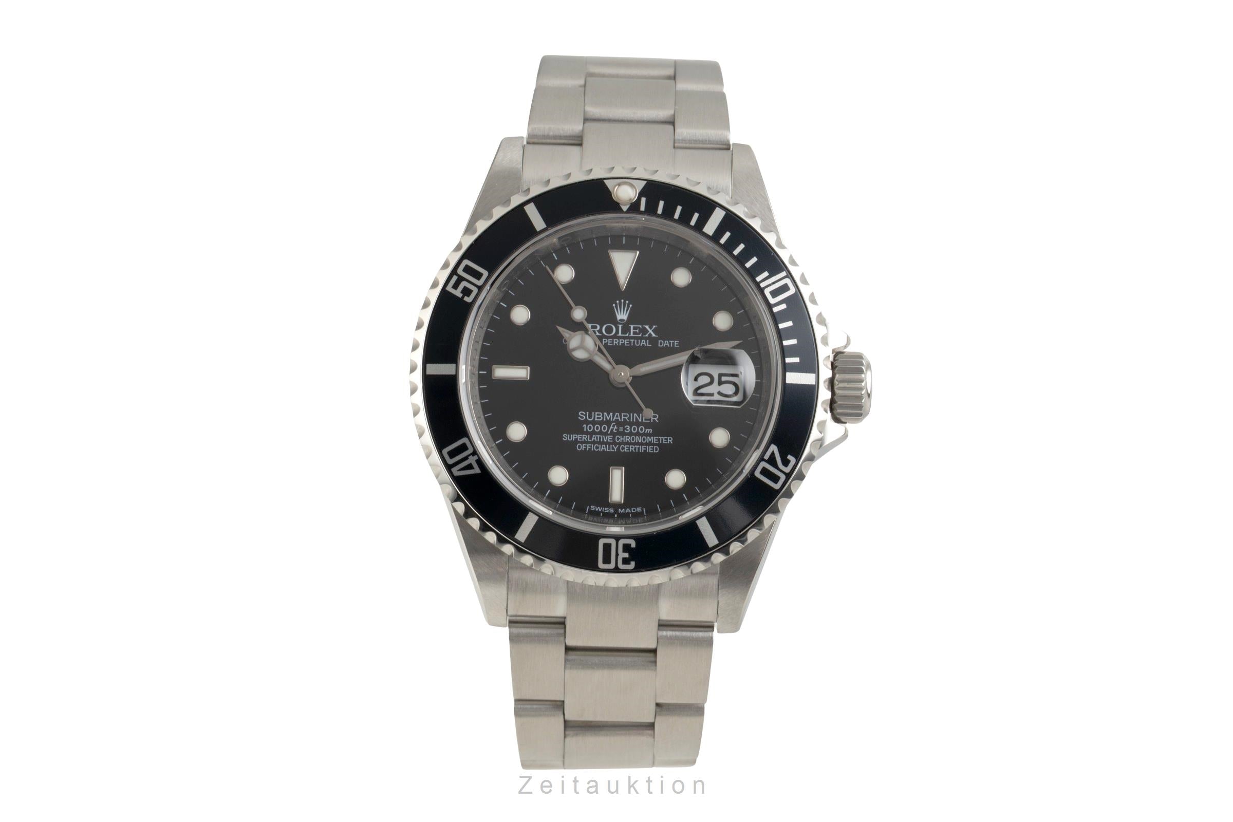 Rolex Submariner acero automático reloj para caballeros 16610 T  [2602386]