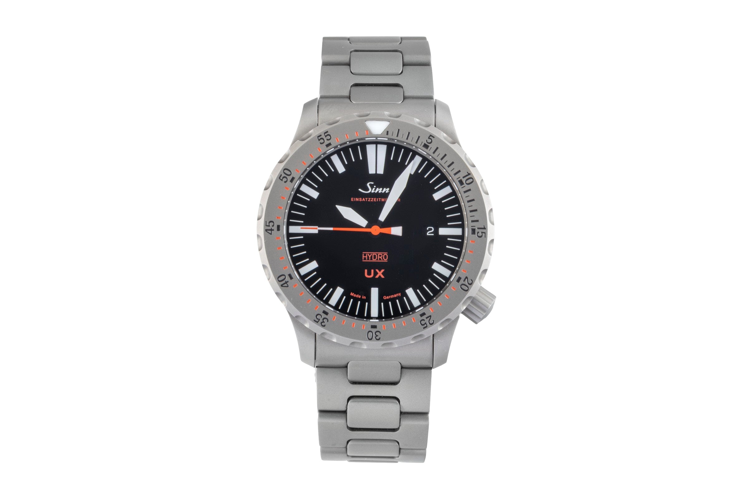 Sinn UX EZM 2B steel quartz men's watch 403.040  [2602387]
