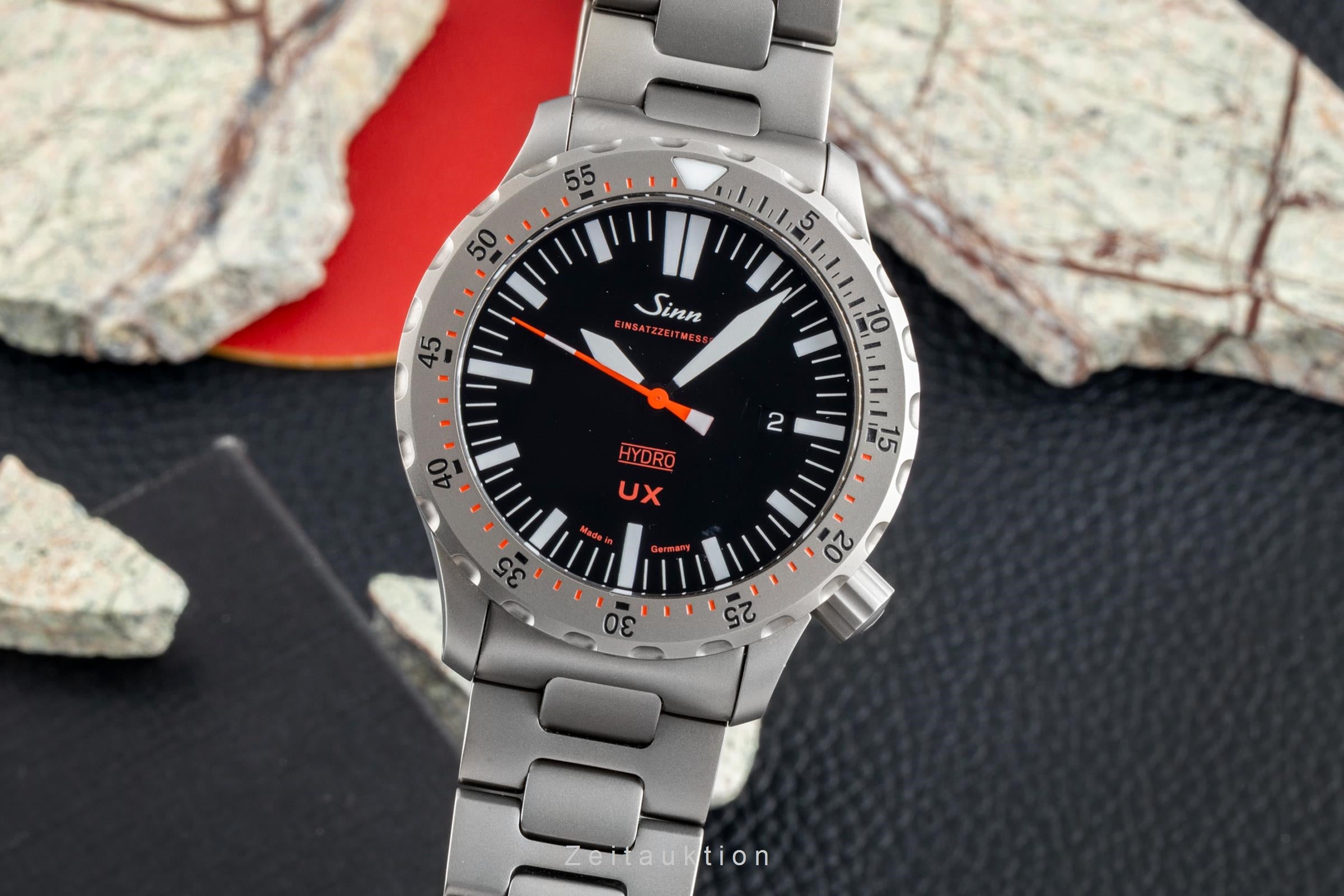 Sinn UX EZM 2B steel quartz men's watch 403.040  [2602387]