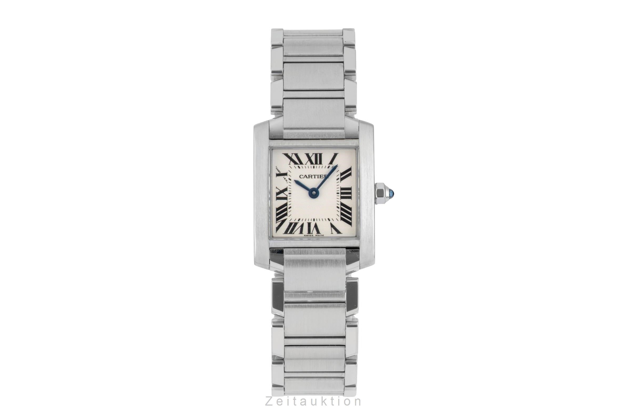 Cartier Tank Francaise Lady Stahl Damenuhr Ref. W51008Q3  [2602388]