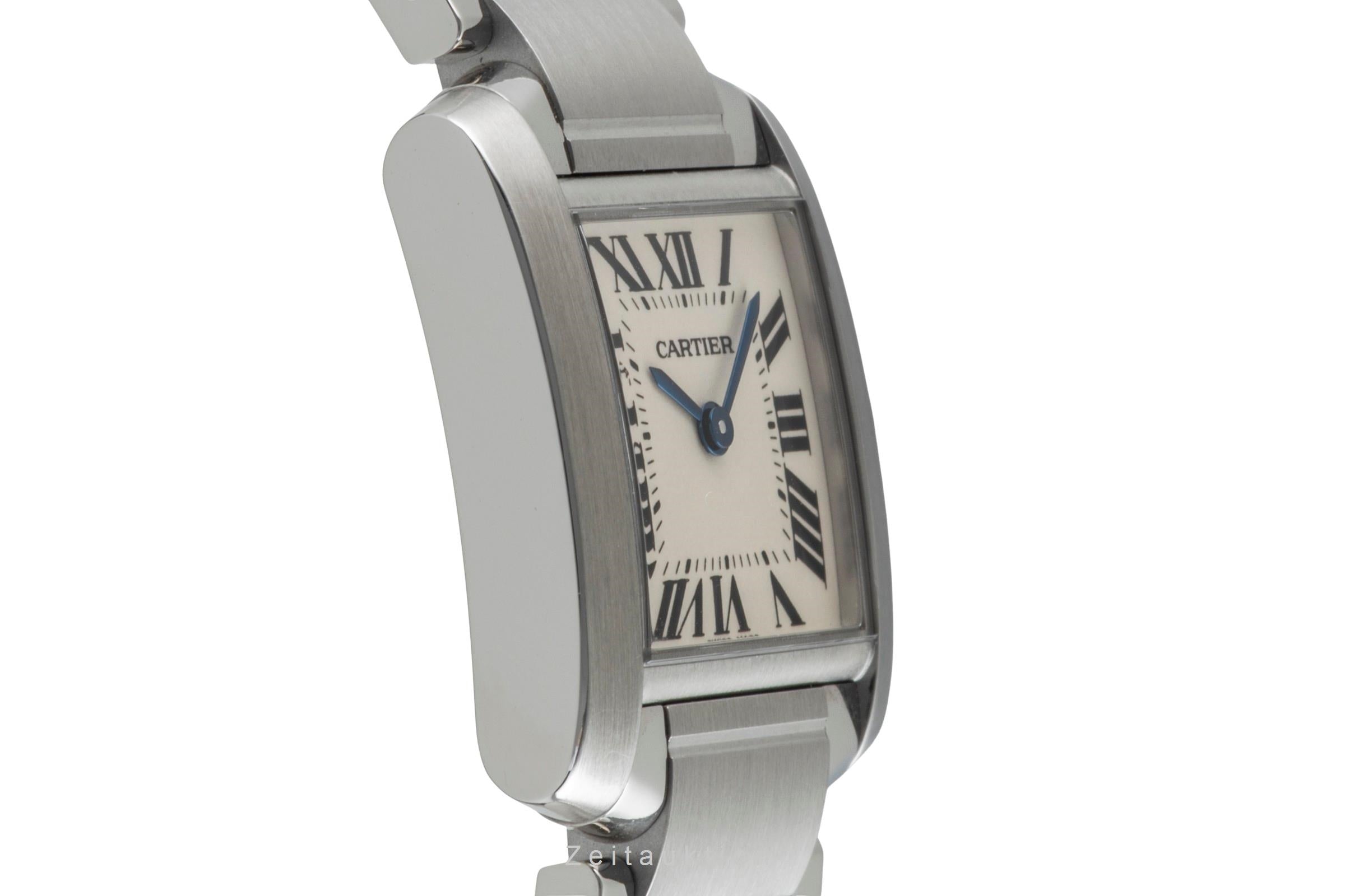Cartier Tank Francaise Lady Stahl Damenuhr Ref. W51008Q3  [2602388]
