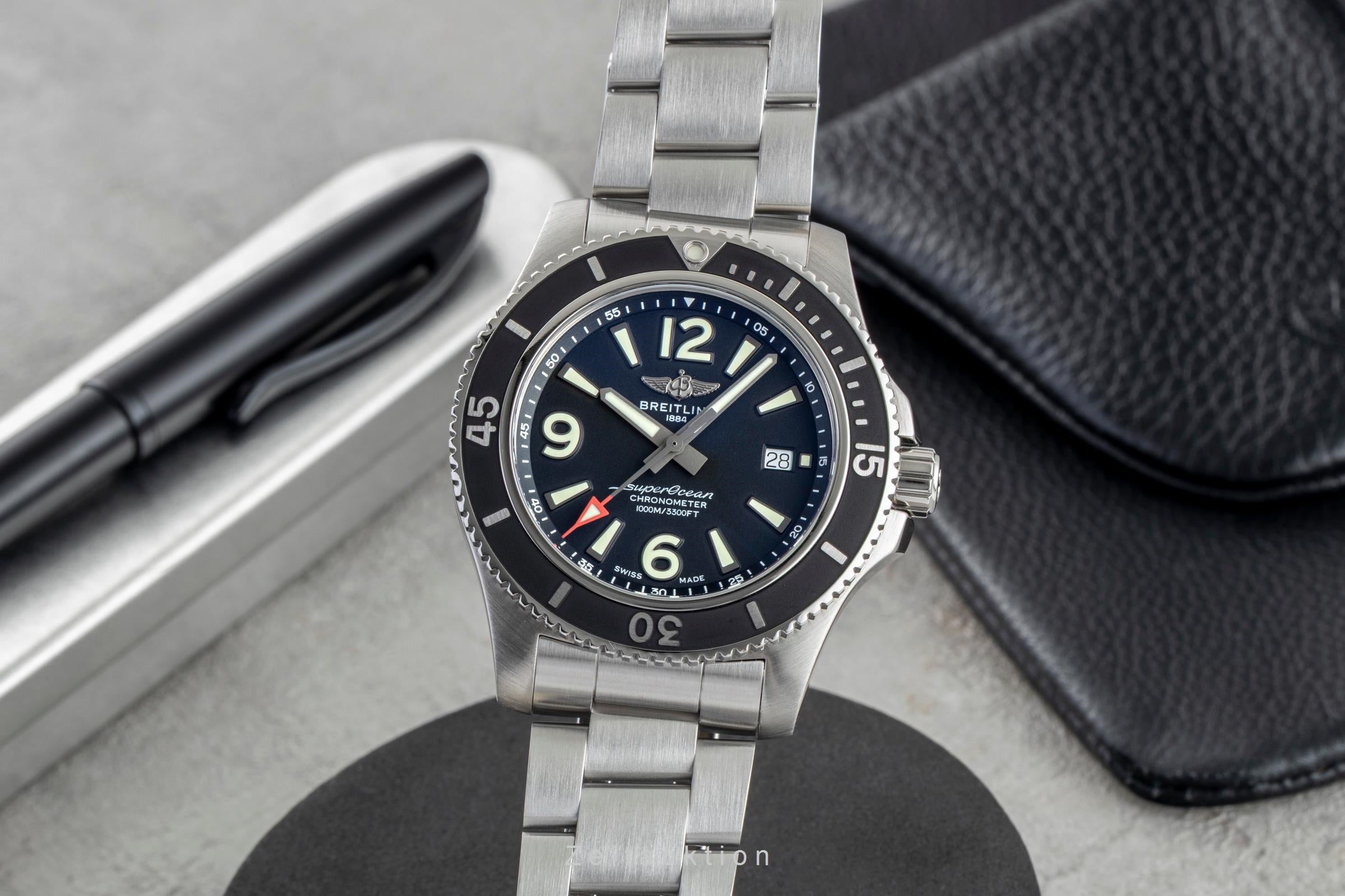 Breitling Superocean acero automático reloj para caballeros A17367D71B1A1  [2602392]