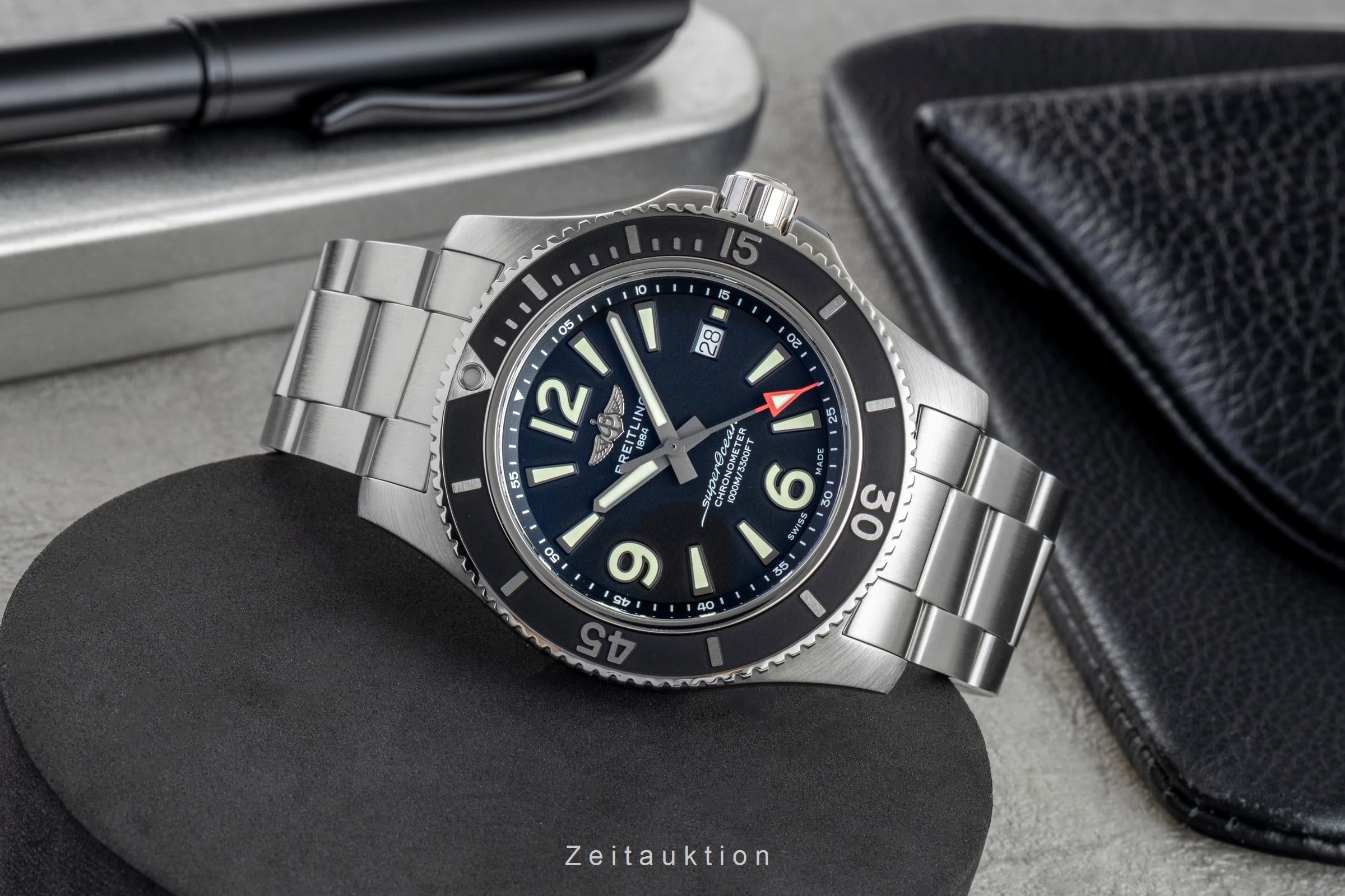 Breitling Superocean acero automático reloj para caballeros A17367D71B1A1  [2602392]