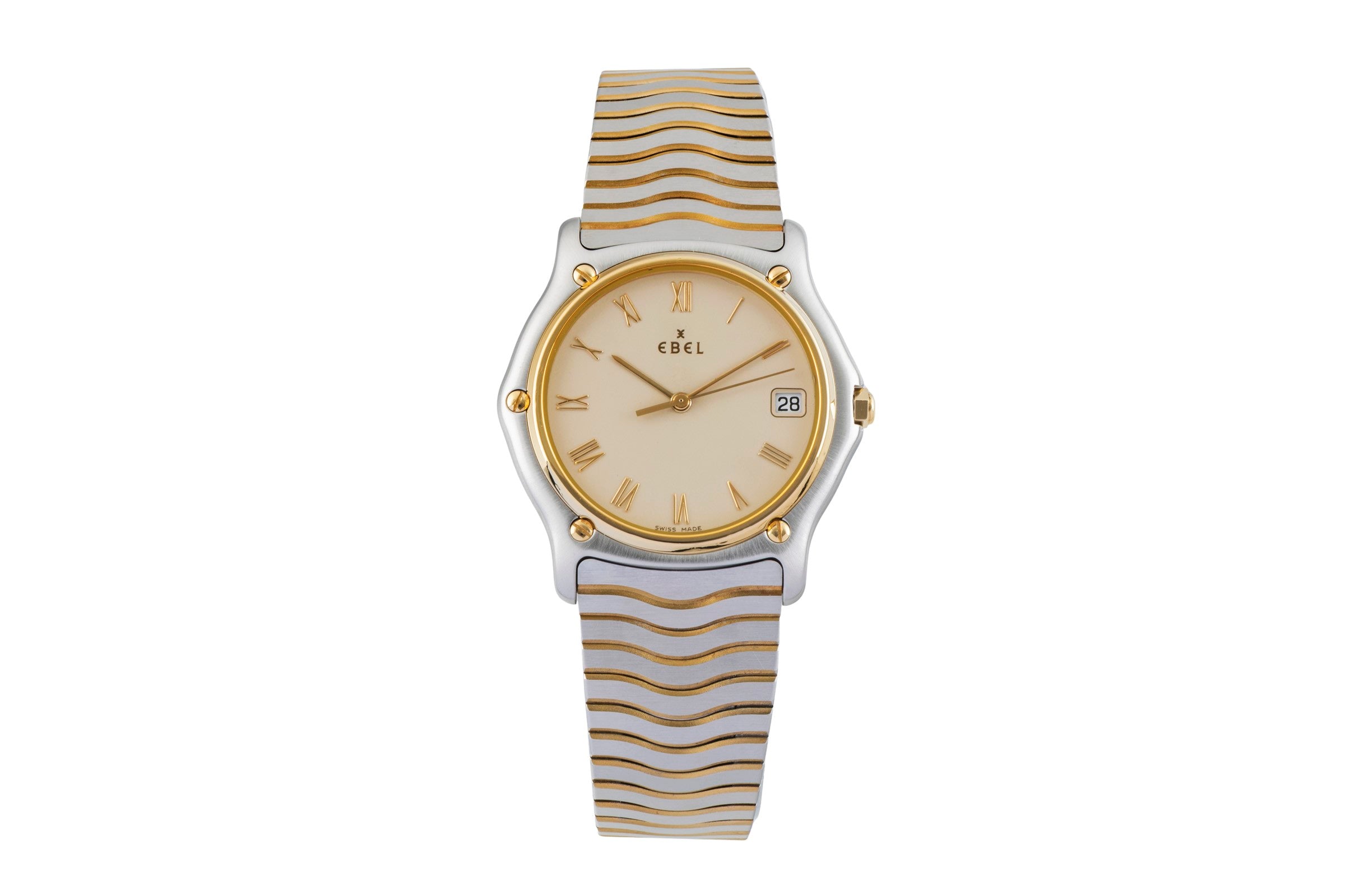 Ebel Classic Wave steel / gold quartz Kal. 187-2 Ref. E1187141