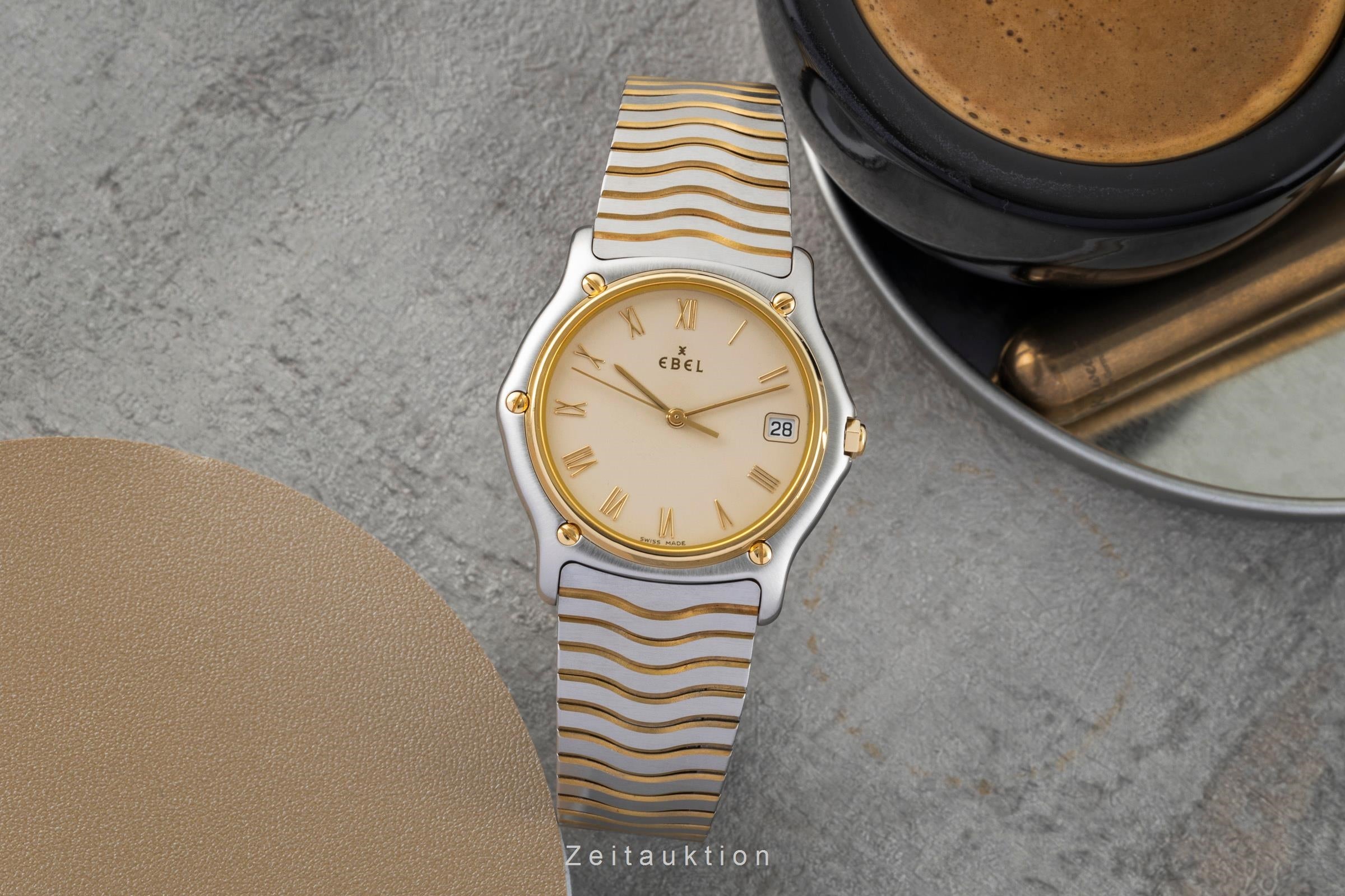 Ebel Classic Wave steel / gold quartz Kal. 187-2 Ref. E1187141
