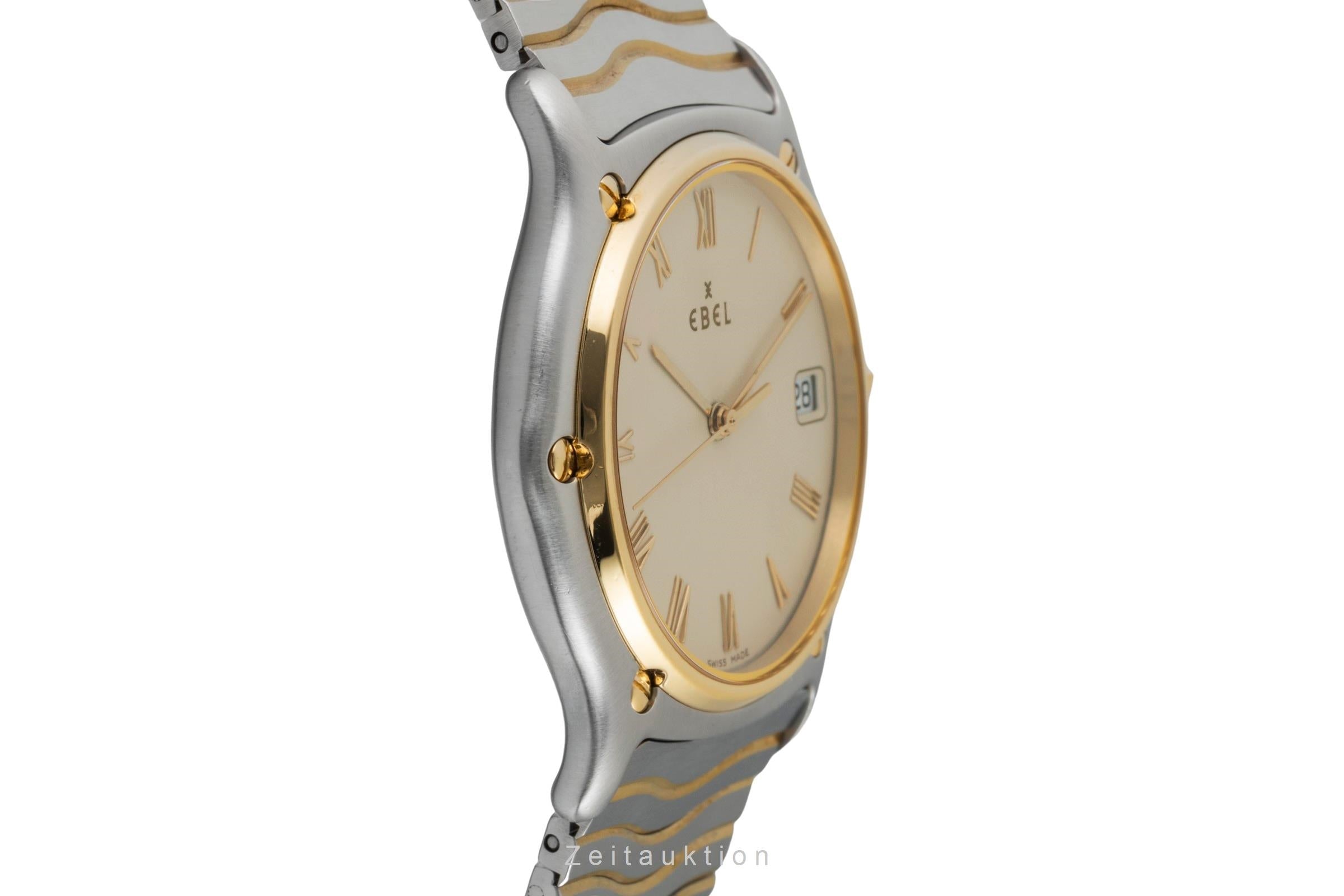 Ebel Classic Wave Stahl / Gold Herrenuhr Ref. E1187141 Travelcase & Papiere 1998 [2602394]