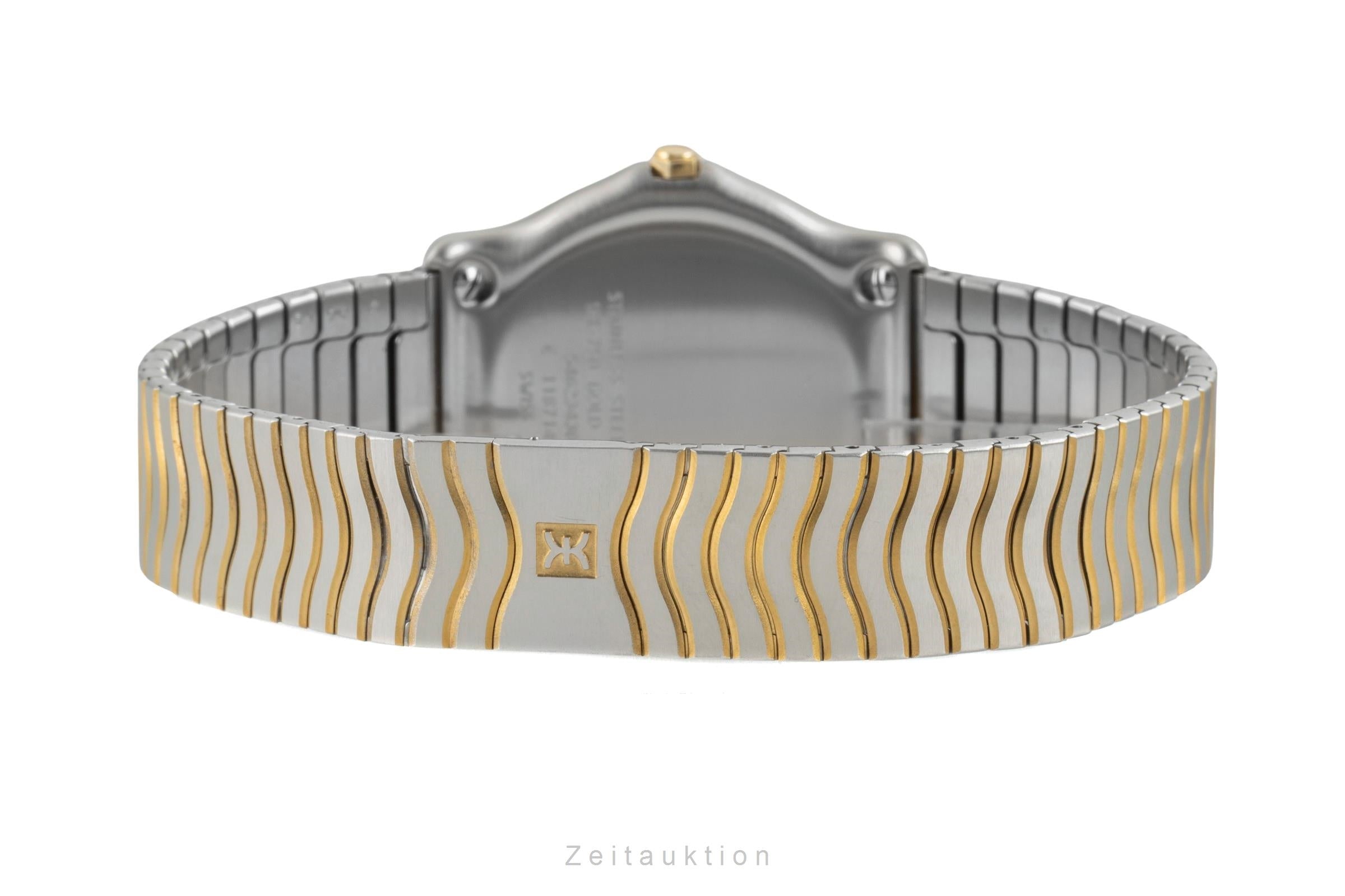 Ebel Classic Wave Stahl / Gold Herrenuhr Ref. E1187141 Travelcase & Papiere 1998 [2602394]
