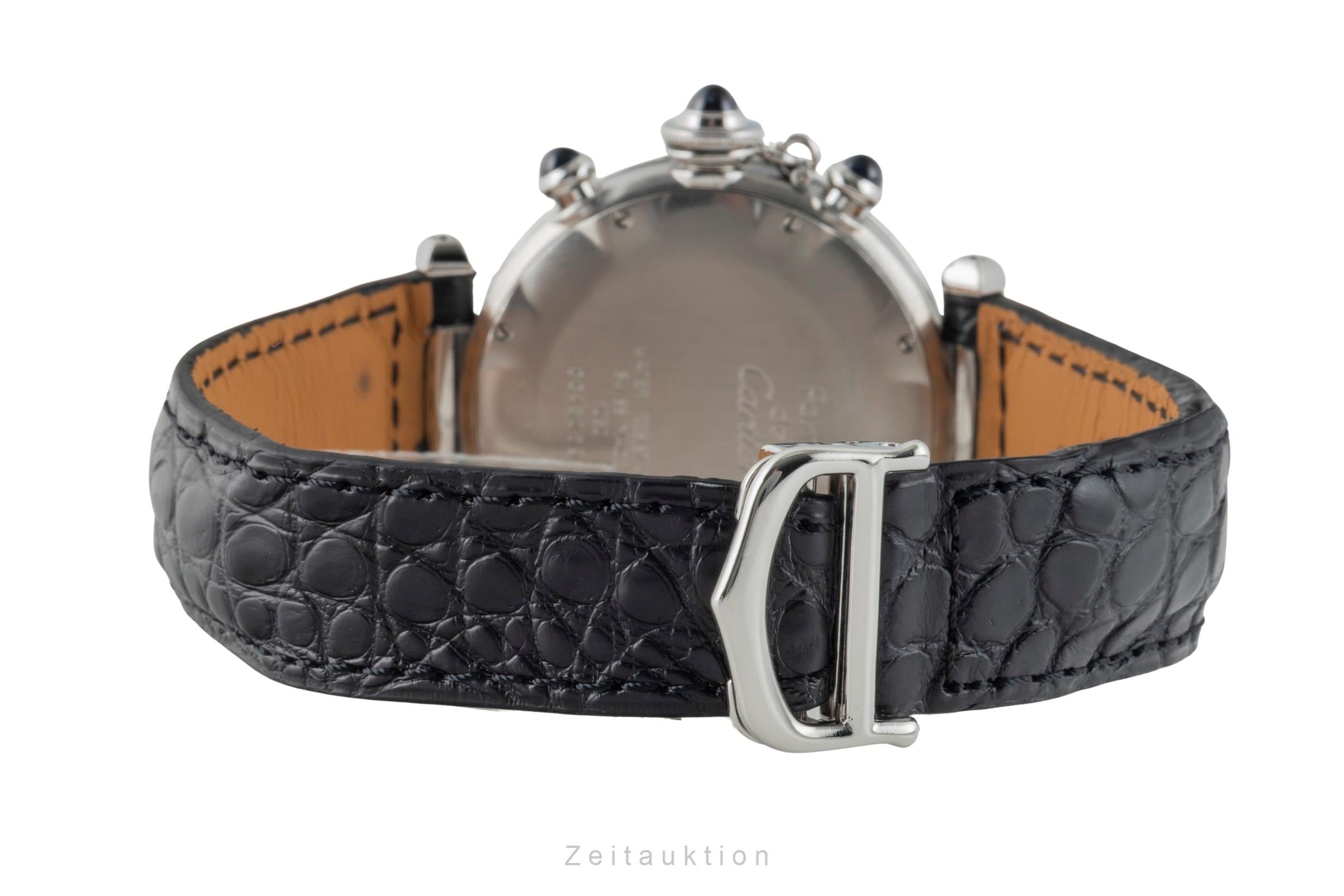 Cartier Pasha cronografo acciaio quarzo orologio da uomo W3101855  [2602396]