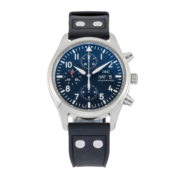 IWC Fliegerchronograph chronograph steel automatic men's watch IW371701 LP: 7800EUR  [2602407]