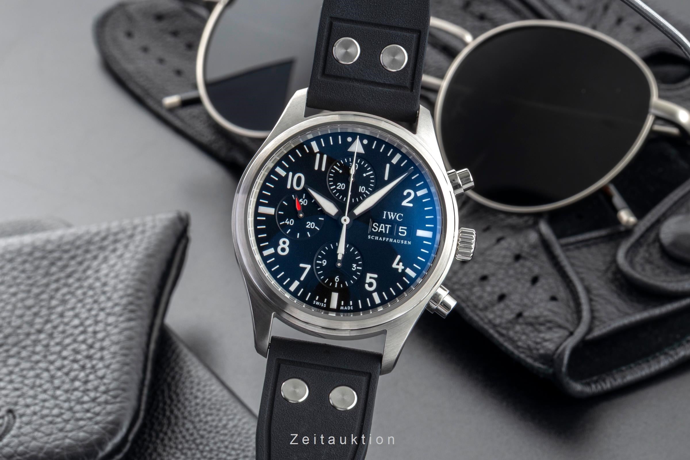 IWC Fliegerchronograph chronograph steel automatic men's watch IW371701 LP: 7800EUR  [2602407]