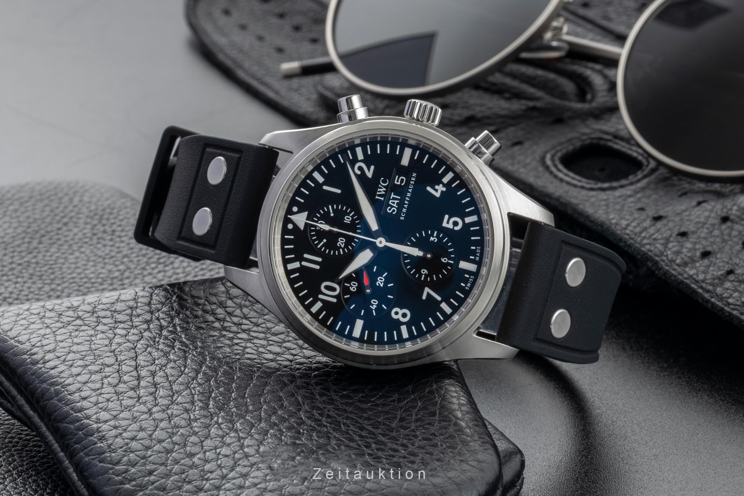 IWC Fliegerchronograph chronograph steel automatic men's watch IW371701 LP: 7800EUR  [2602407]