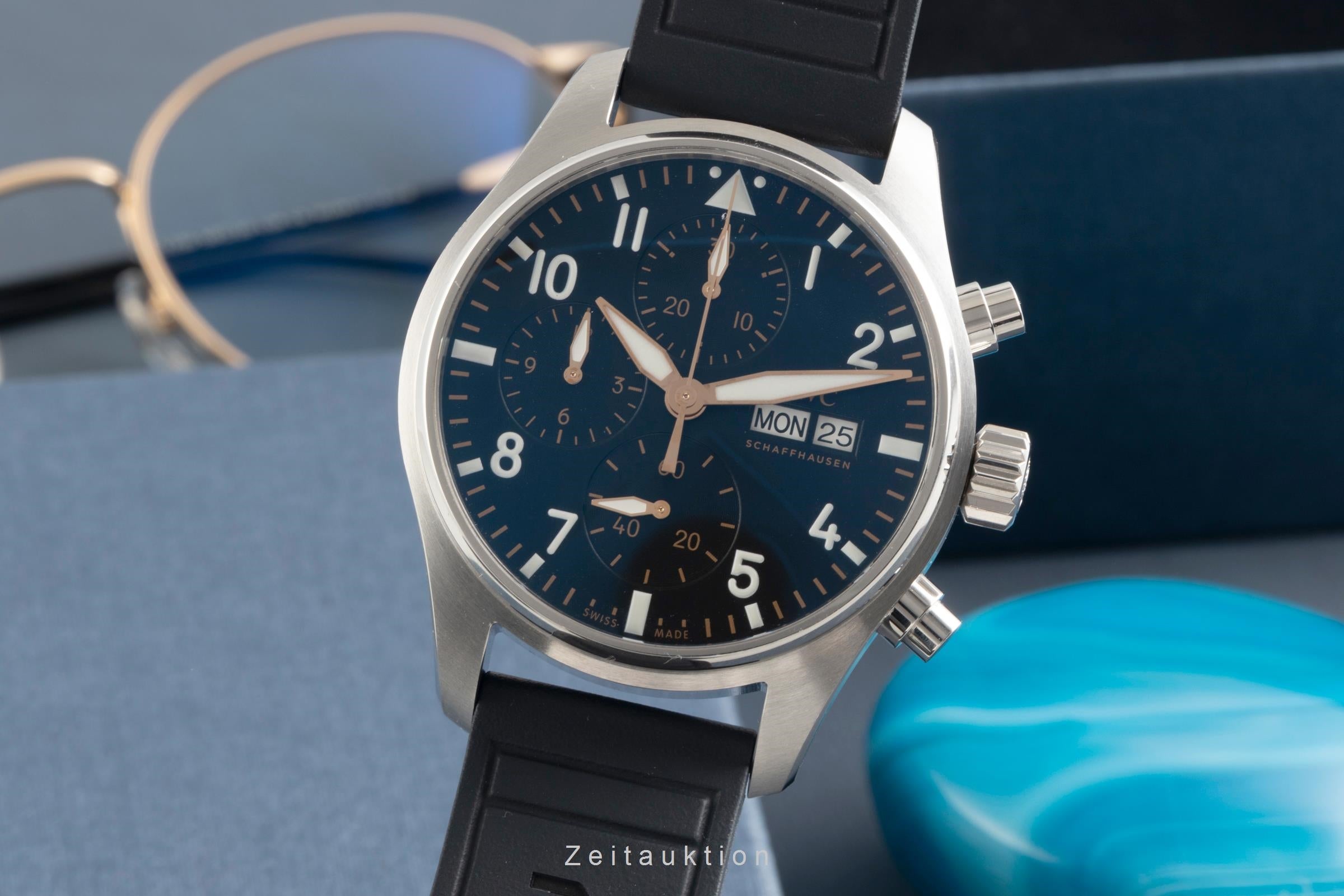 IWC Fliegerchronograph steel automatic men's watch IW388116 LP: 7700EUR  [2602409]