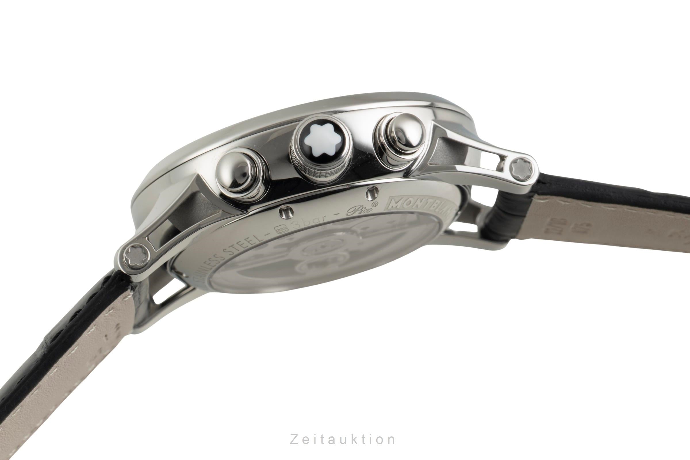 Montblanc TimeWalker TwinFly Chronograph Stahl Automatik Ref. 105077 7175 B&P [2602416]