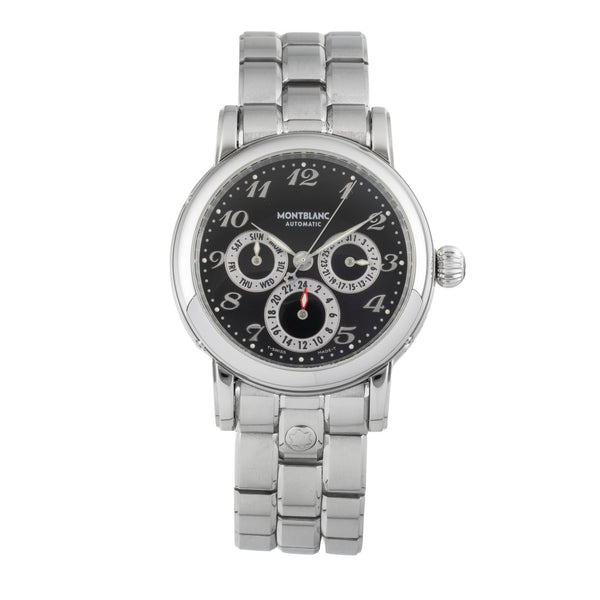 Montblanc Meisterstück Dual Time Automatik Edelstahl Herrenuhr Ref. 7018 [2602421]