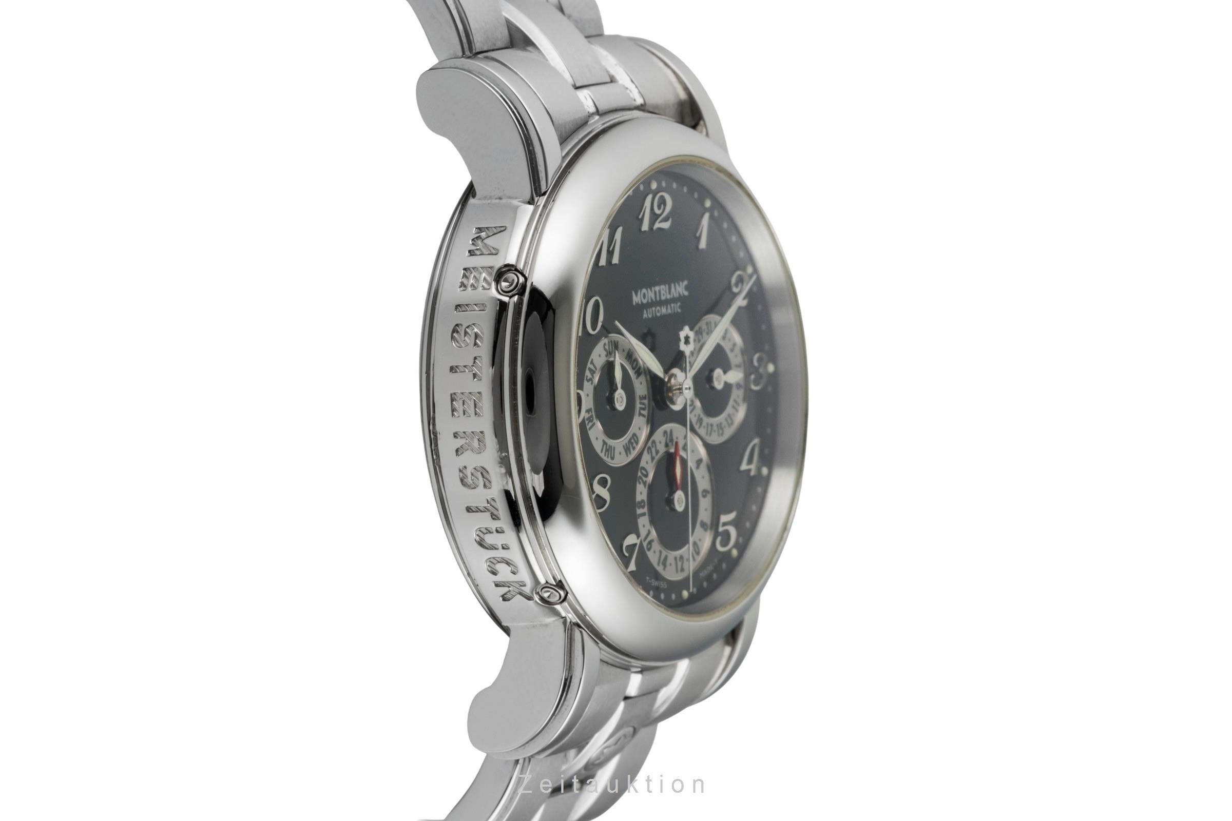 Montblanc Meisterstück Dual Time Automatik Edelstahl Herrenuhr Ref. 7018 [2602421]