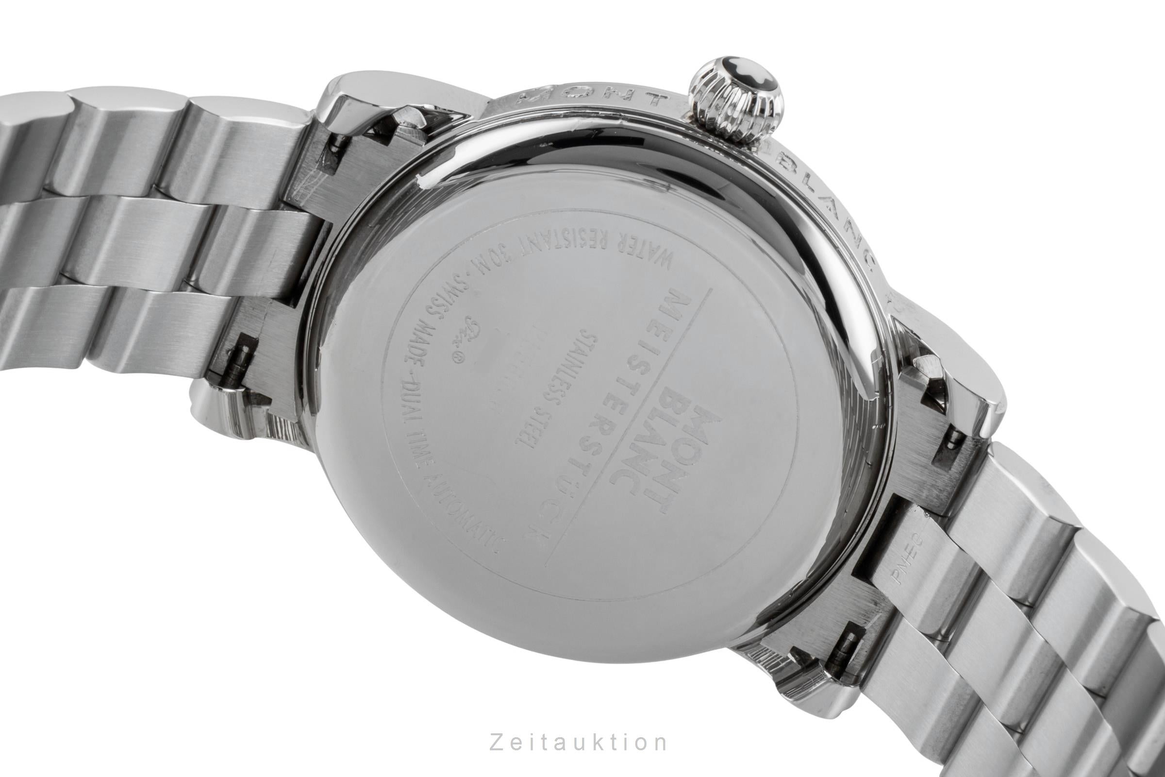 Montblanc Meisterstück Dual Time Automatik Edelstahl Herrenuhr Ref. 7018 [2602421]