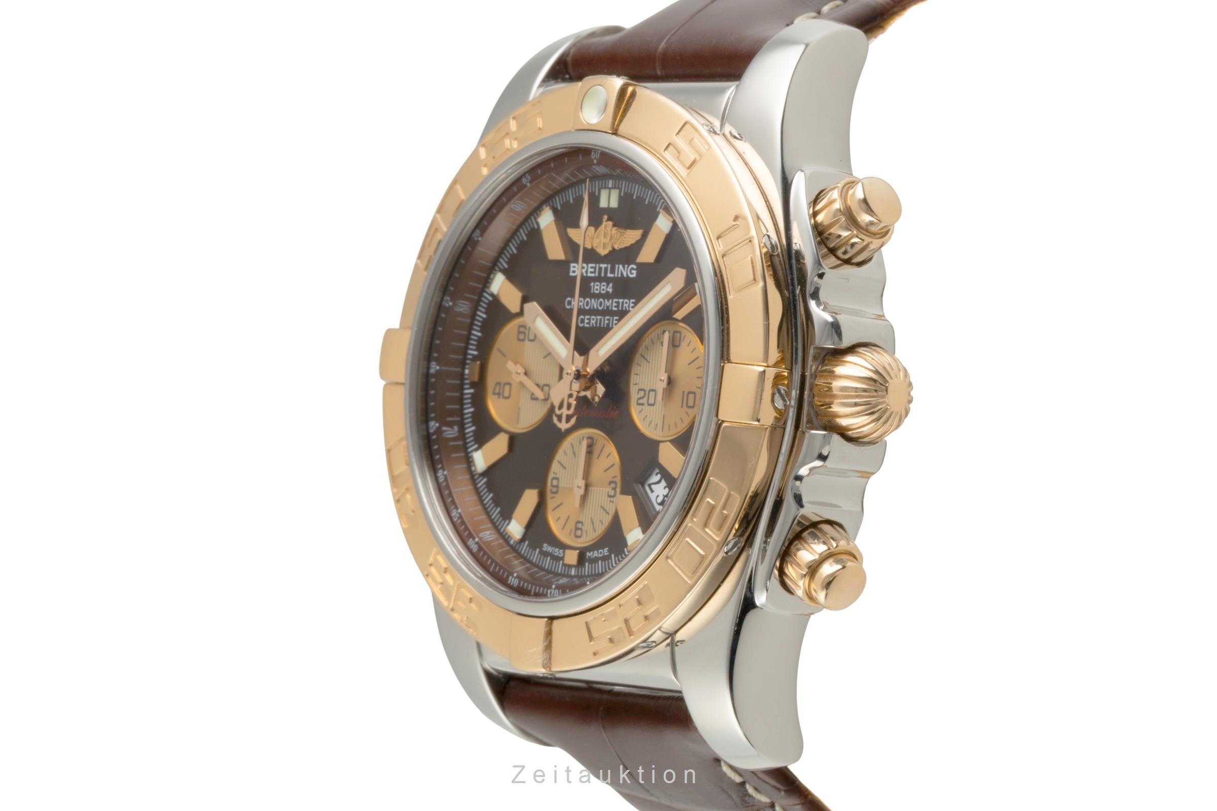 Breitling Chronomat 44 chronographe acier / or  automatique montre pour hommes CB0110  [2602425]