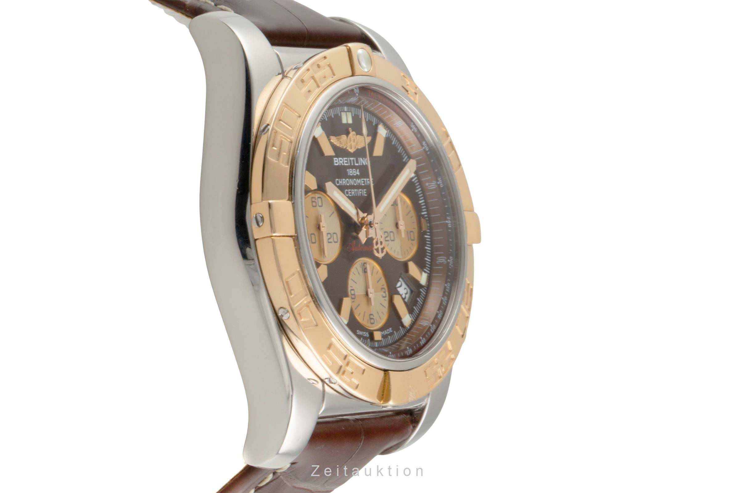 Breitling Chronomat 44 chronographe acier / or  automatique montre pour hommes CB0110  [2602425]