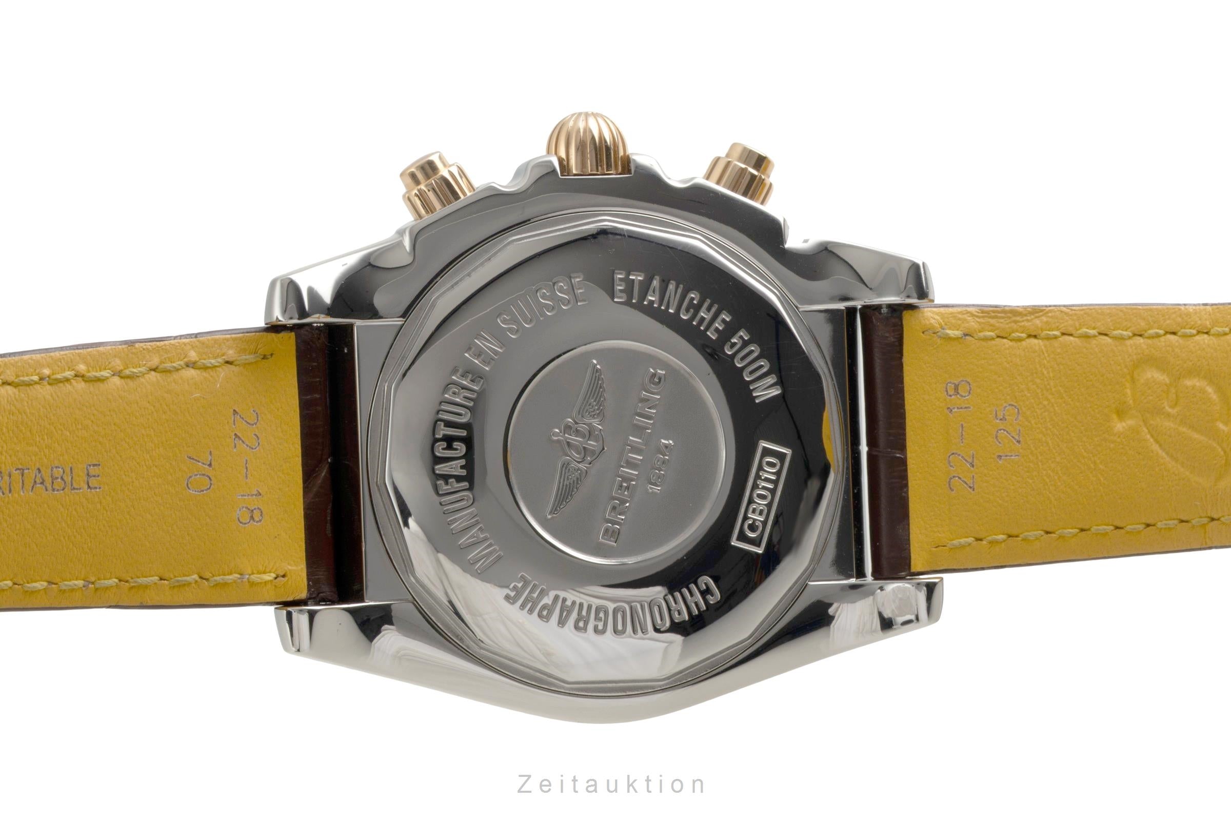 Breitling Chronomat 44 chronographe acier / or  automatique montre pour hommes CB0110  [2602425]