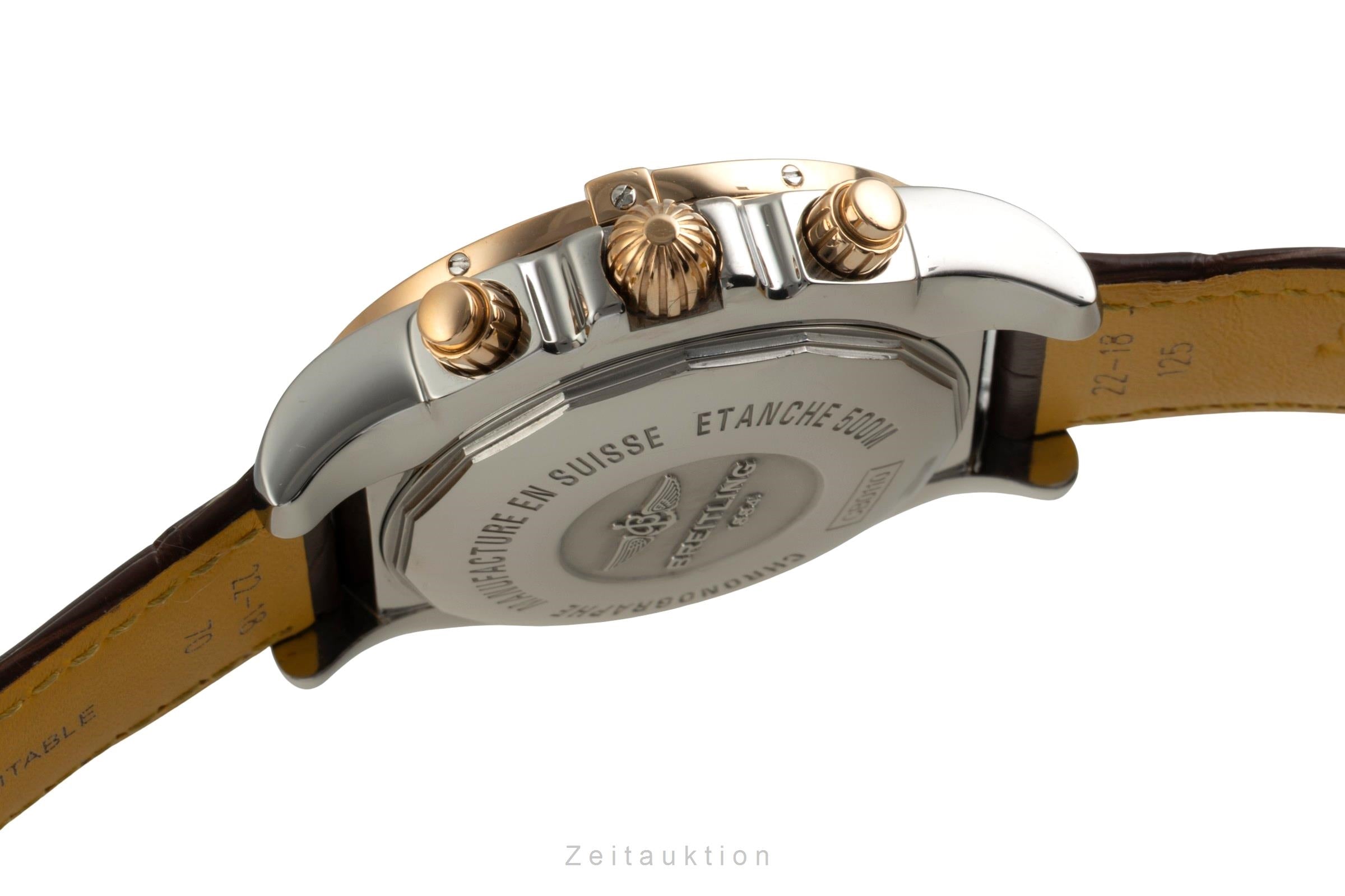 Breitling Chronomat 44 chronographe acier / or  automatique montre pour hommes CB0110  [2602425]