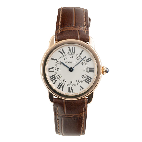 Cartier Ronde Solo acero / oro cuarzo reloj para damas  W6701007  [2602431]