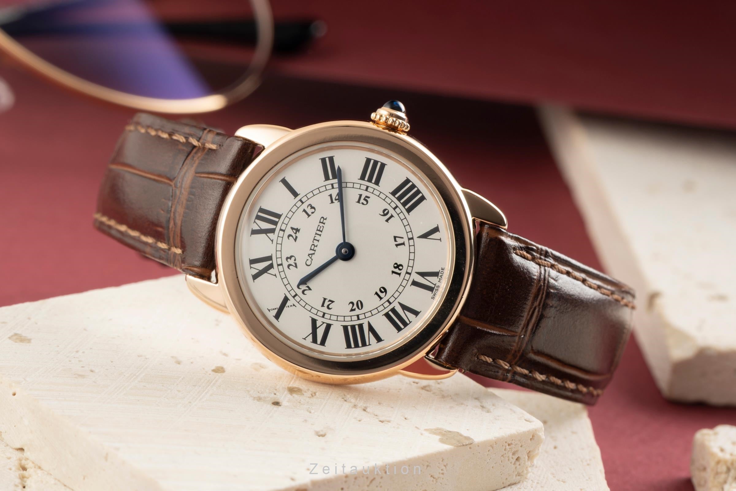 Cartier Ronde Solo acero / oro cuarzo reloj para damas  W6701007  [2602431]