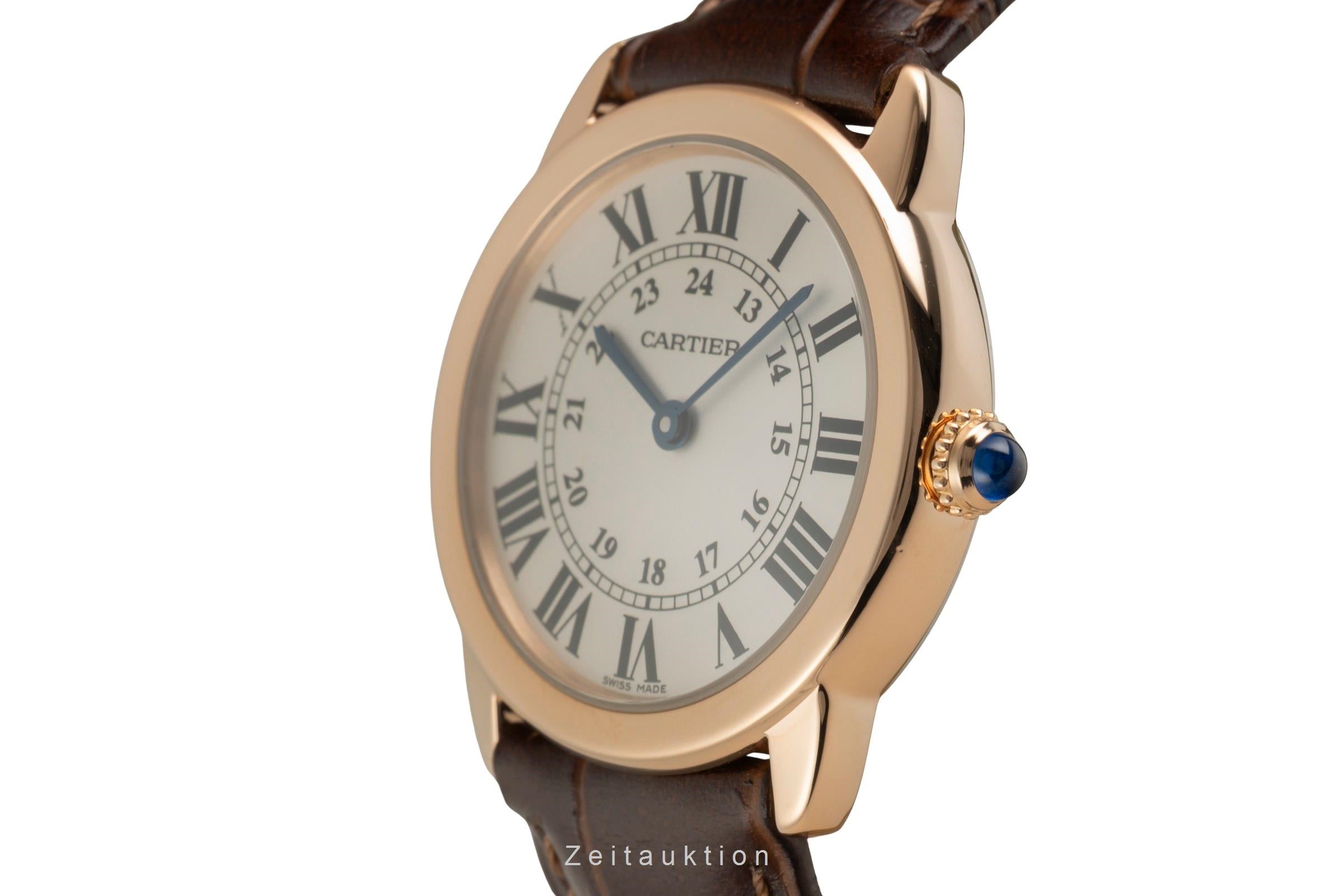 Cartier Ronde Solo acero / oro cuarzo reloj para damas  W6701007  [2602431]